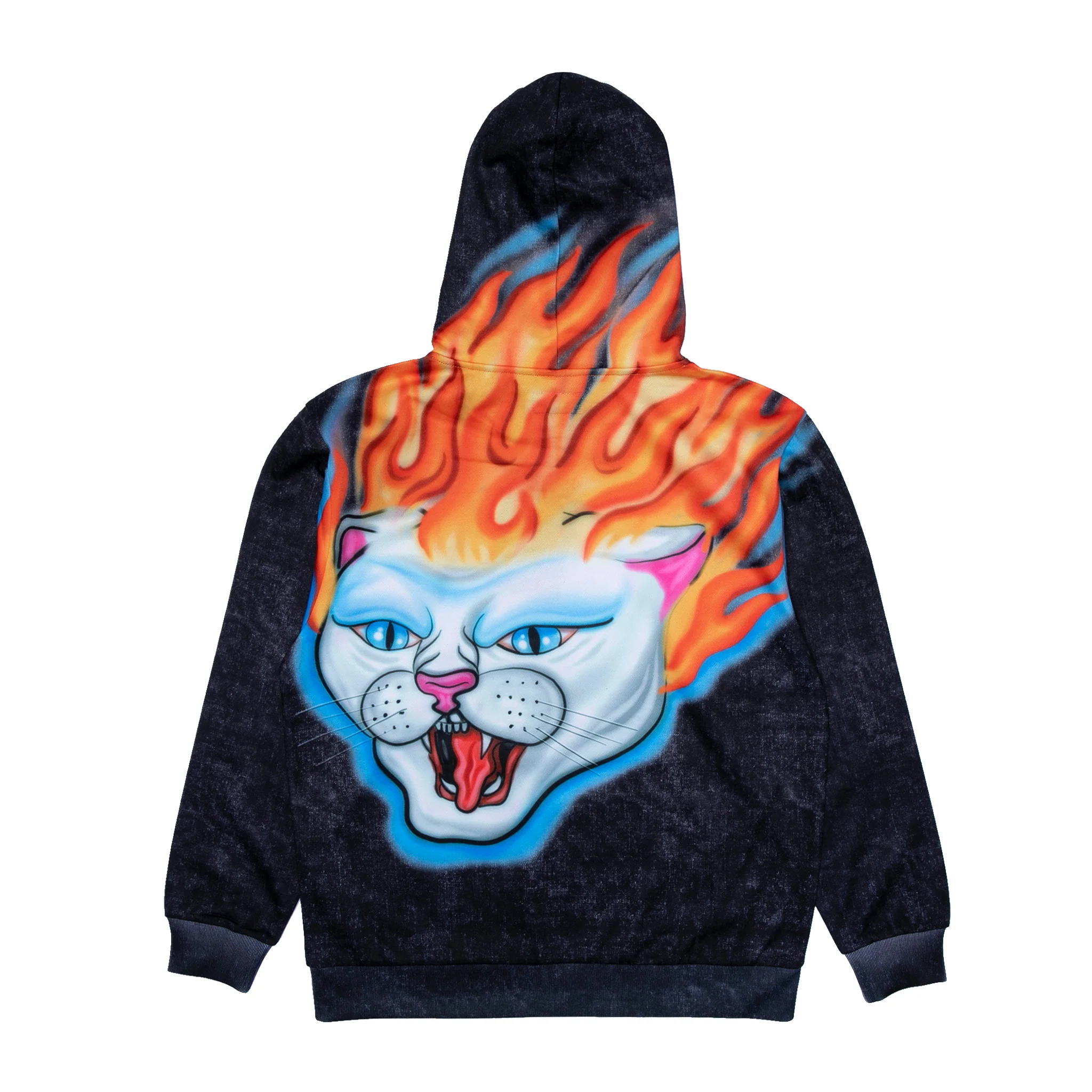Hell Ride Hoodie (Black Mineral Wash) - Image 4