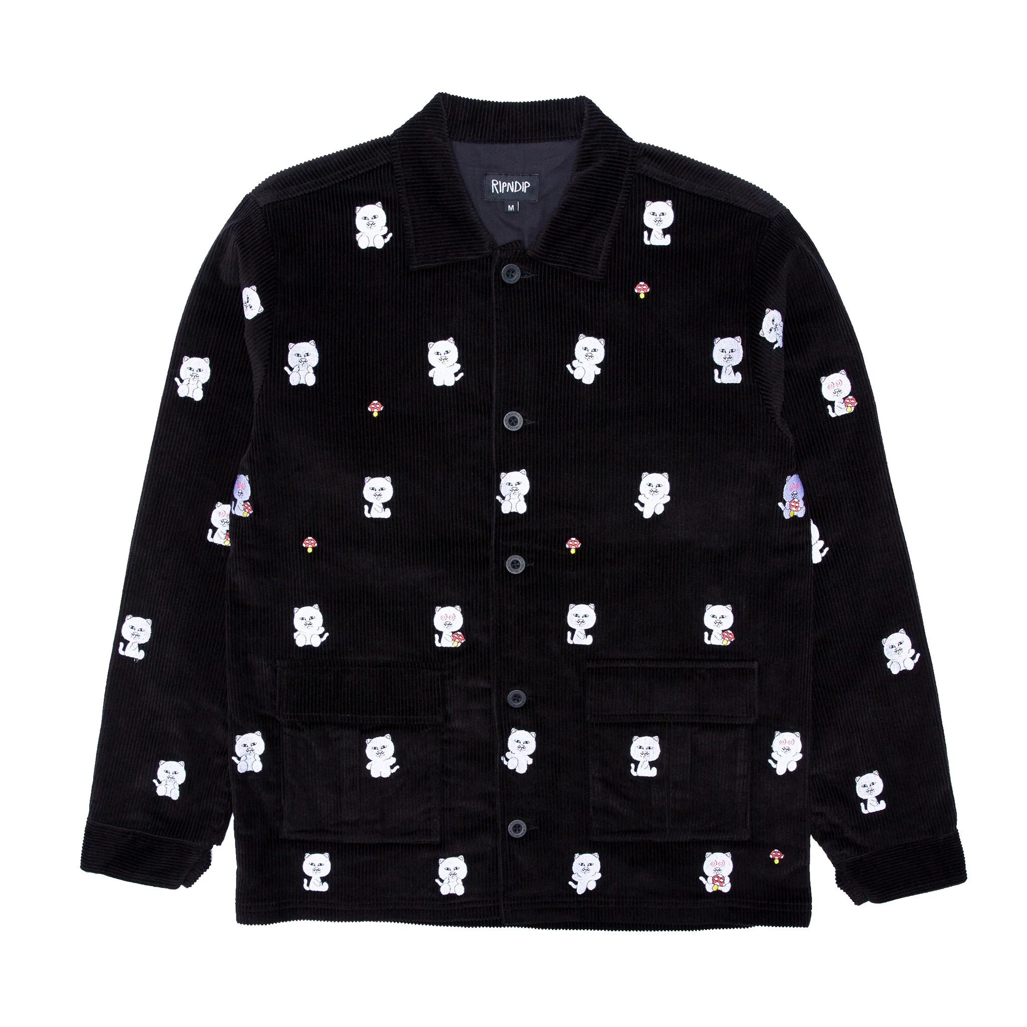 Hello Nermy Corduroy Jacket (Black)
