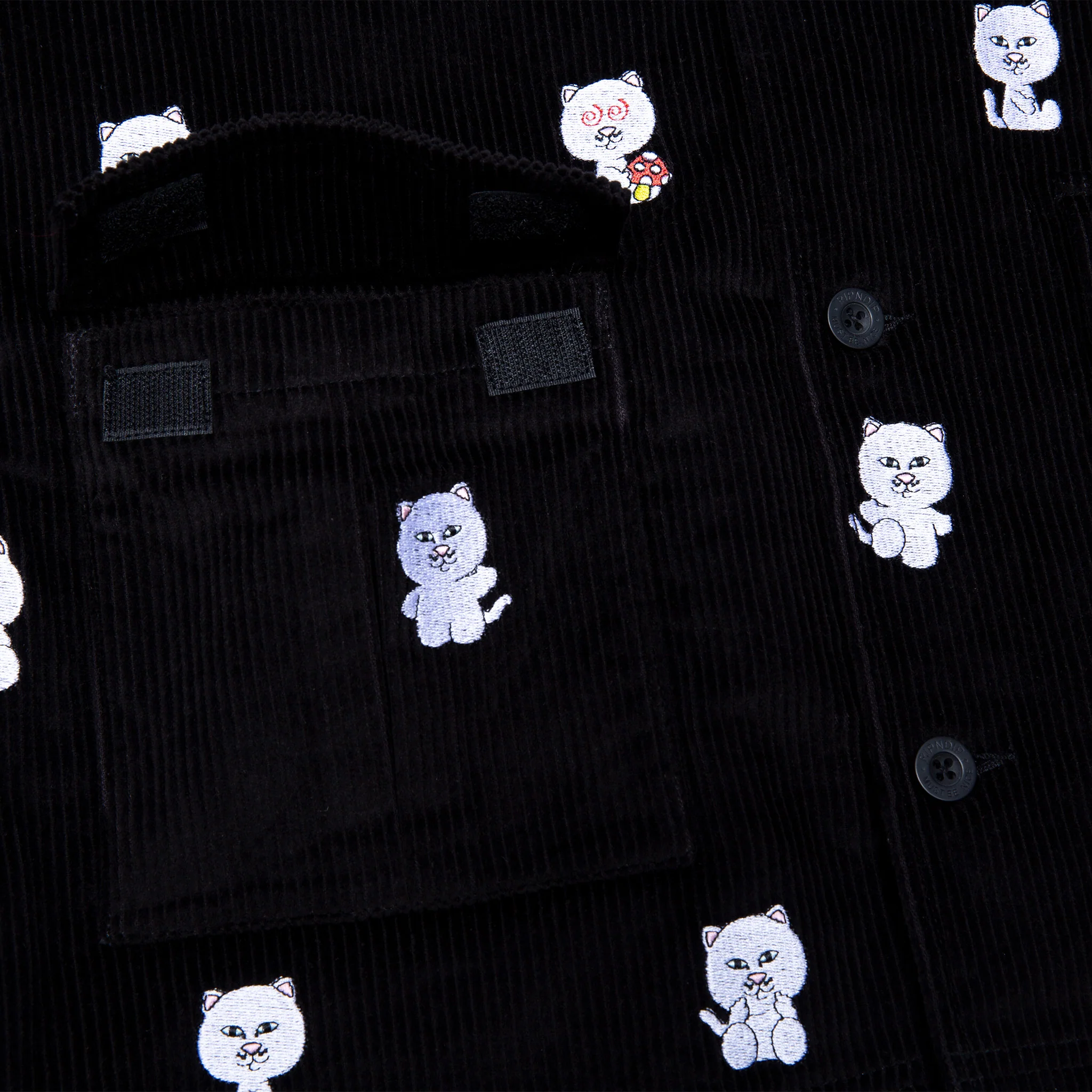 Hello Nermy Corduroy Jacket (Black) - Image 6