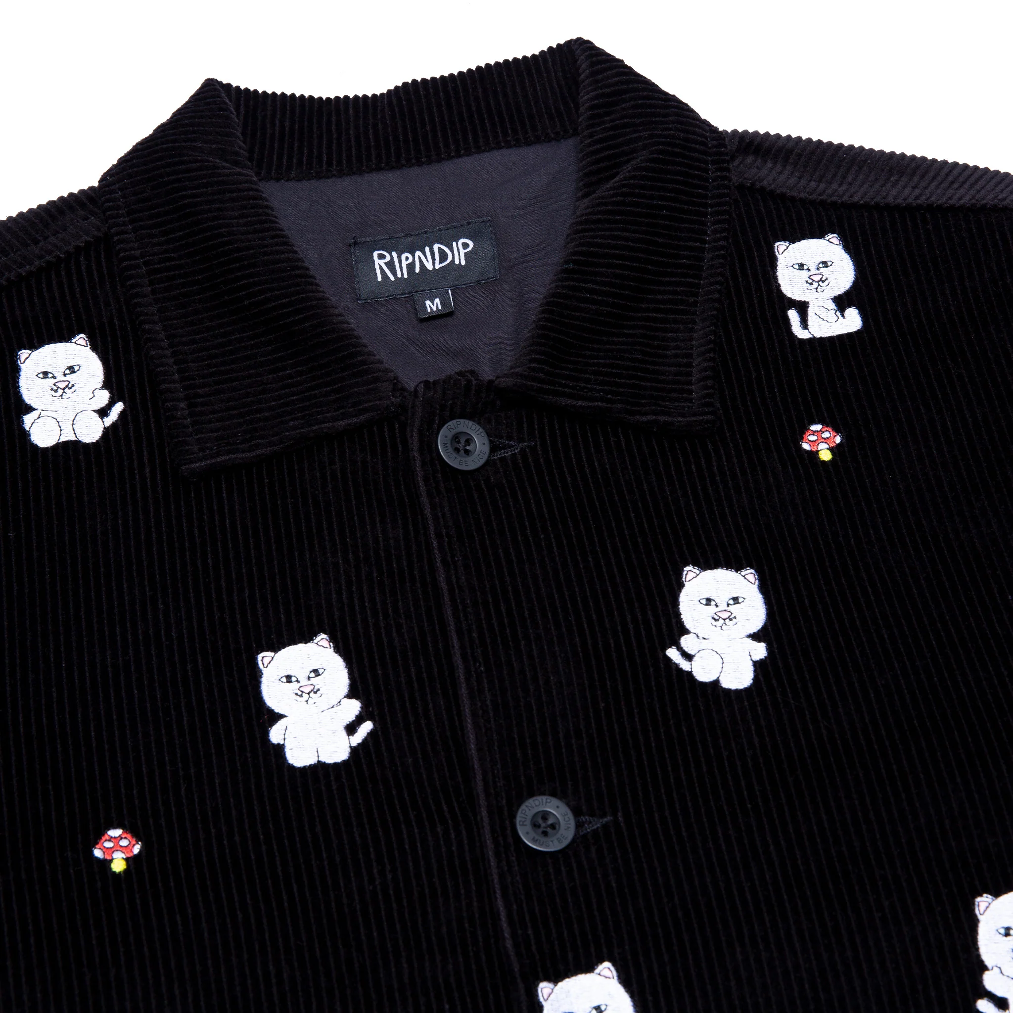 Hello Nermy Corduroy Jacket (Black) - Image 7