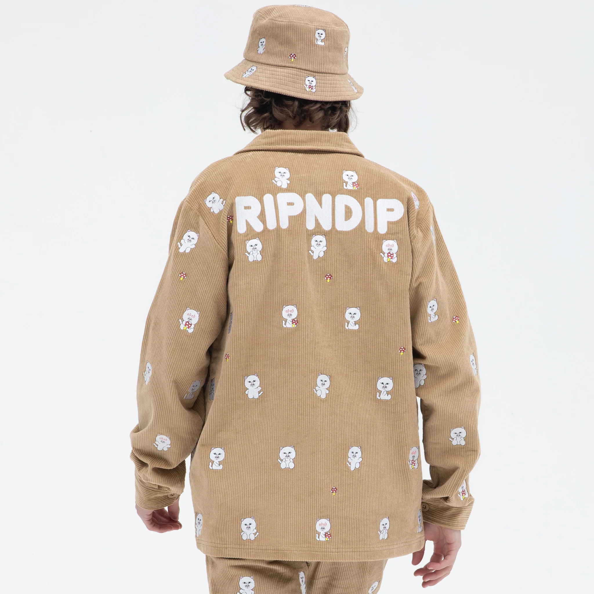 Hello Nermy Corduroy Jacket (Tan) - Image 2