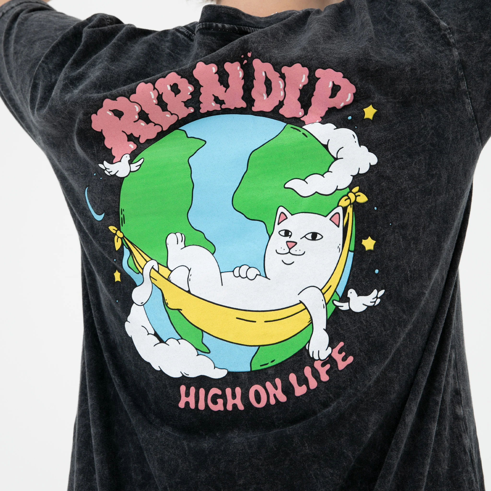 High On Life Tee (Black Mineral Wash) - Image 3