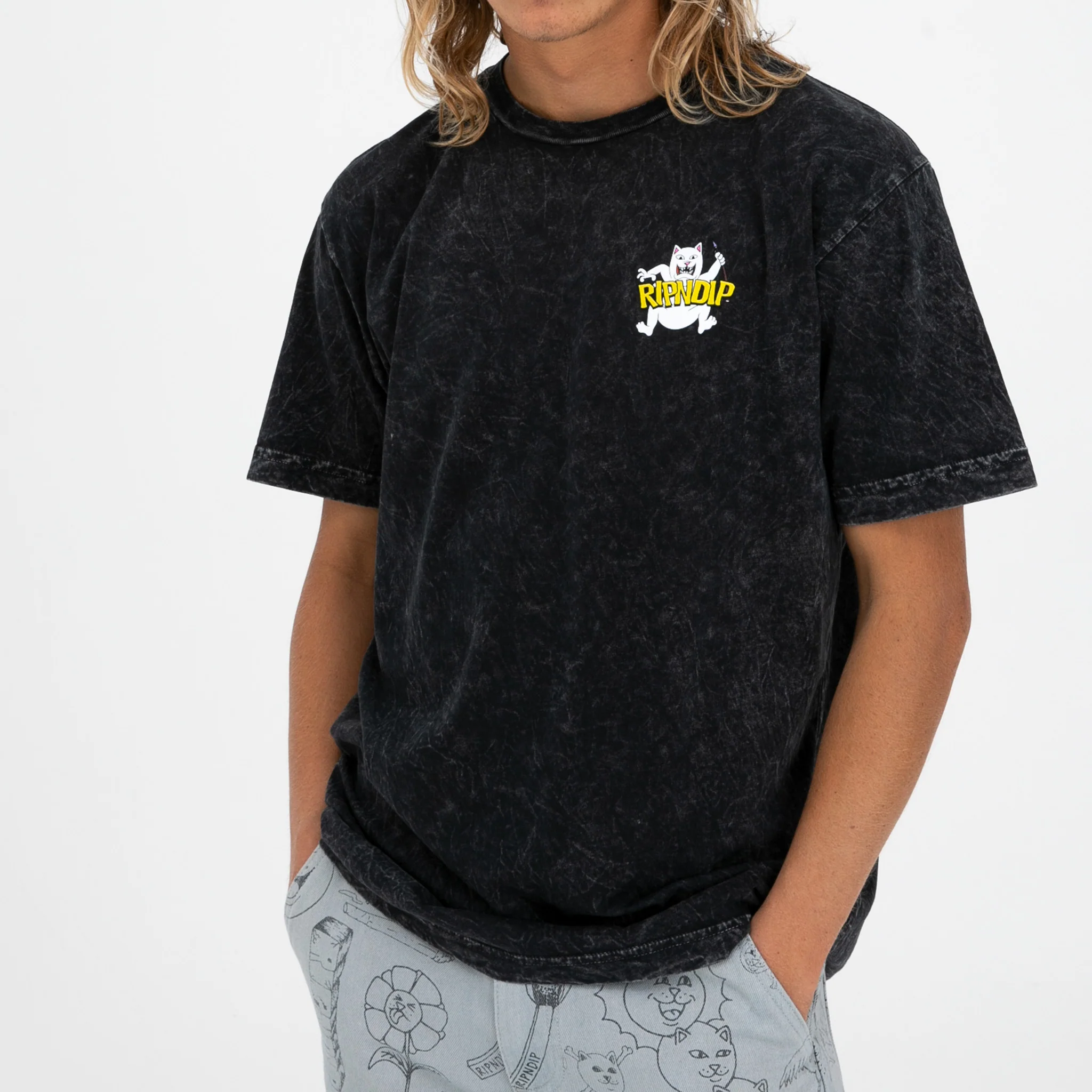 Hocus Pocus Tee (Black Mineral Wash) - Image 2