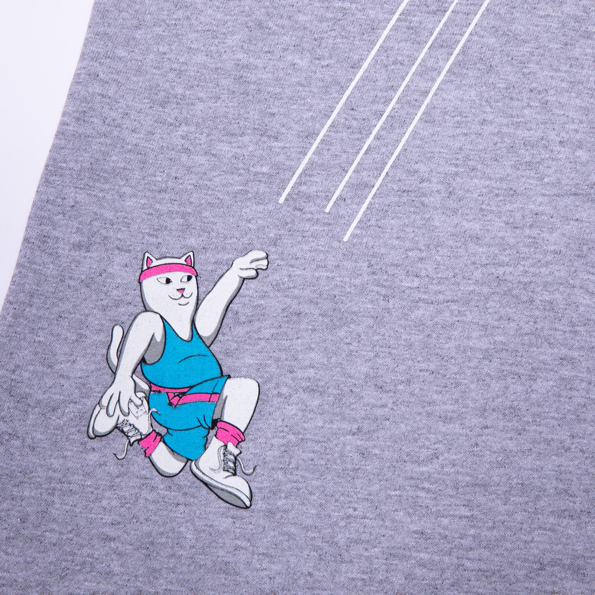 Hoops Pocket Tee (Heather Grey ) - Image 4