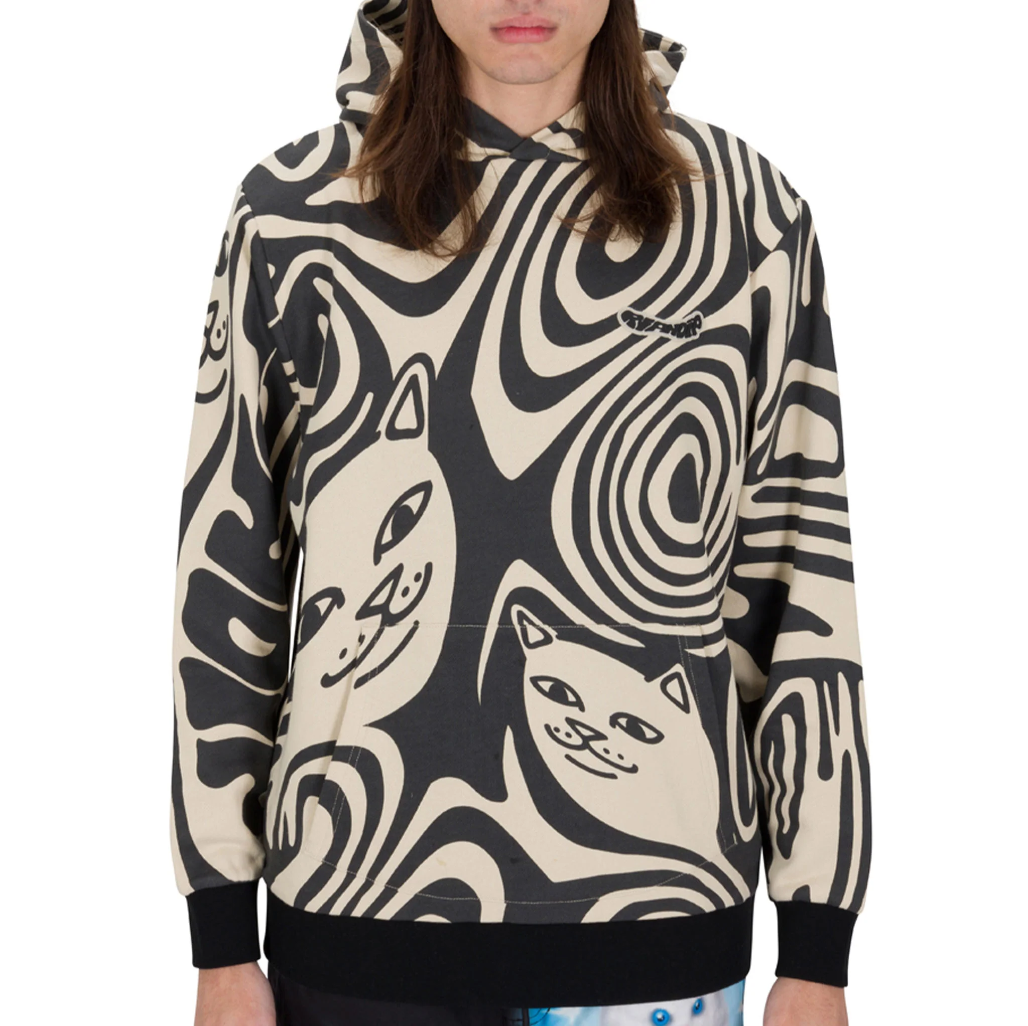 Hypnotic Hoodie (Black/Cream) - Image 2