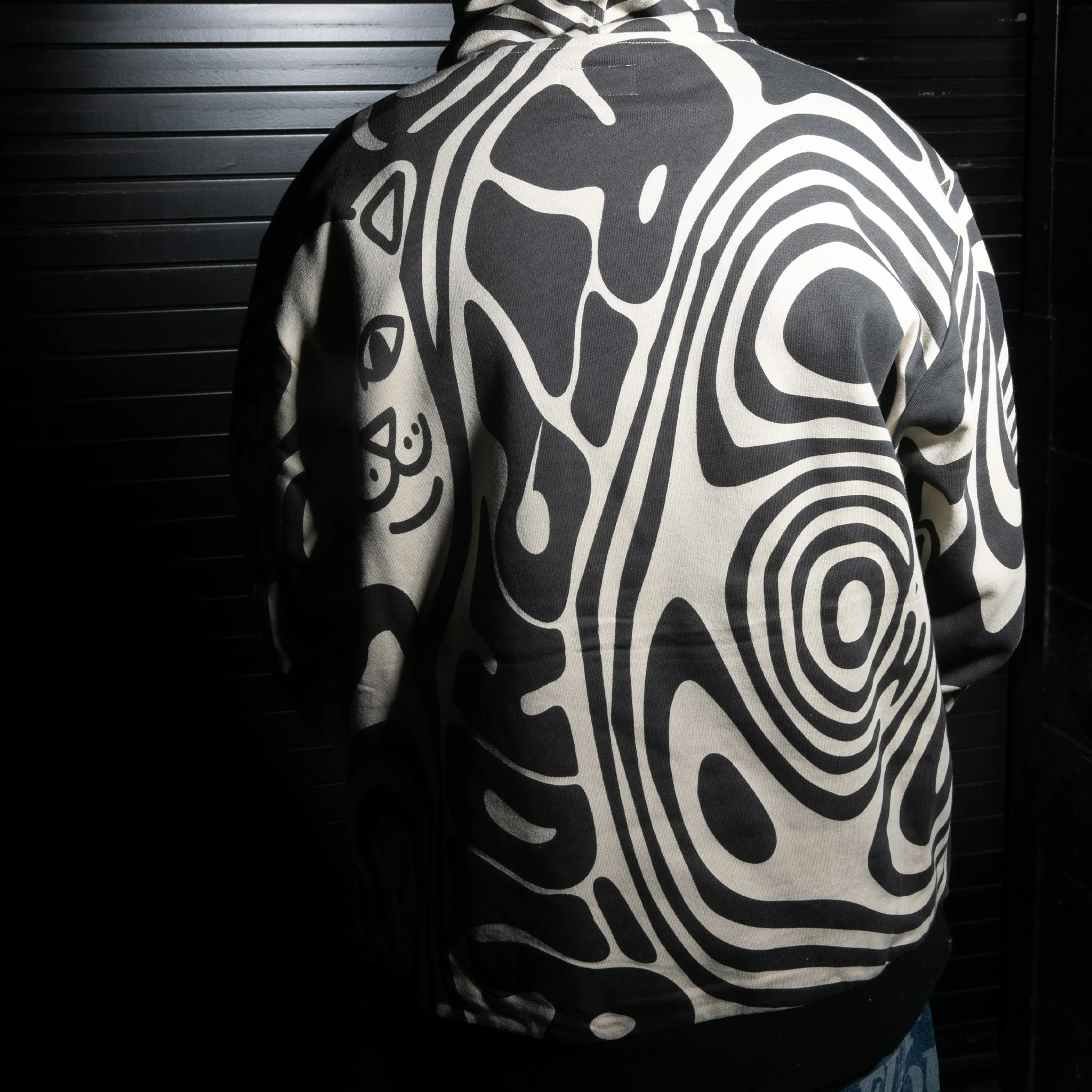 Hypnotic Hoodie (Black/Cream) - Image 4