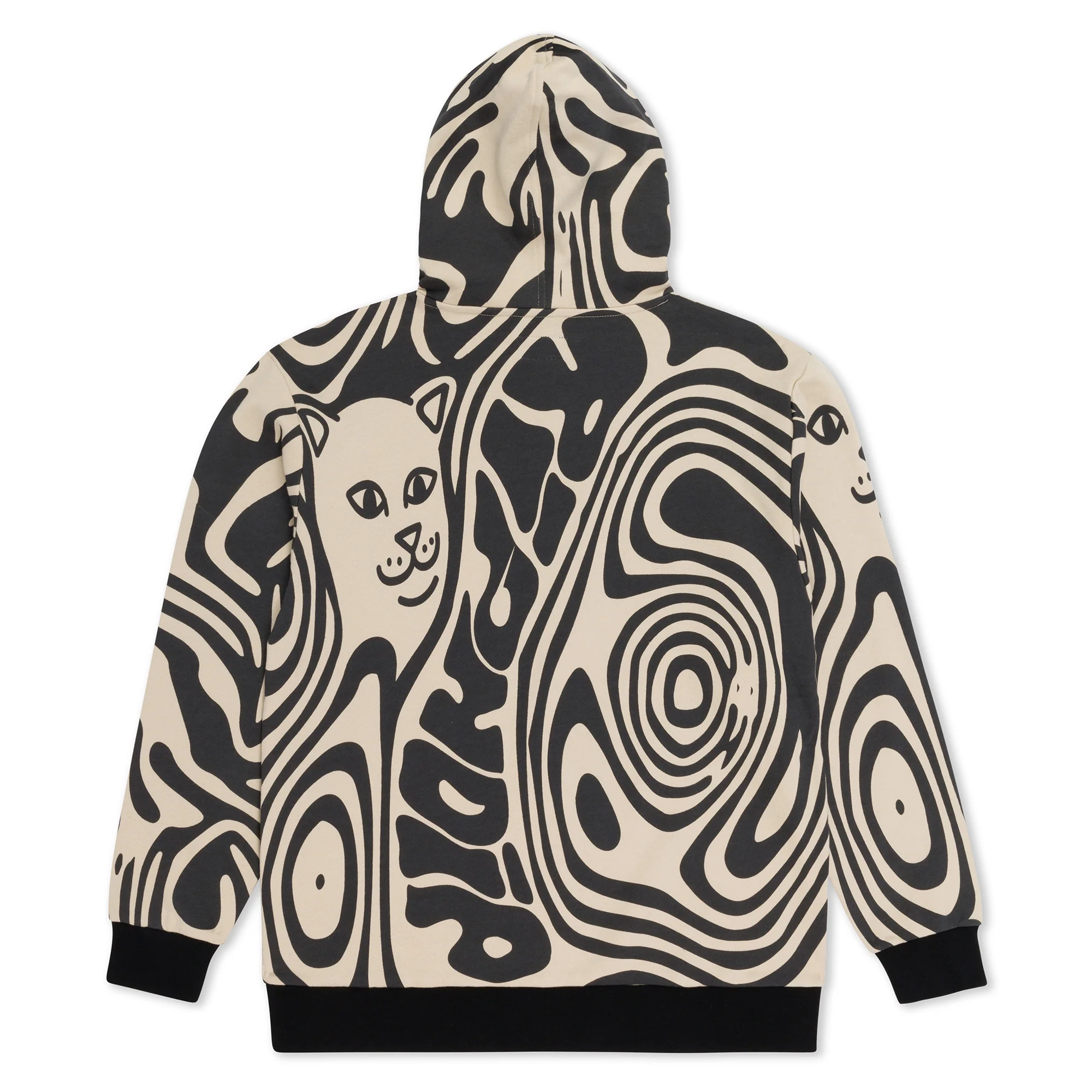 Hypnotic Hoodie (Black/Cream) - Image 5