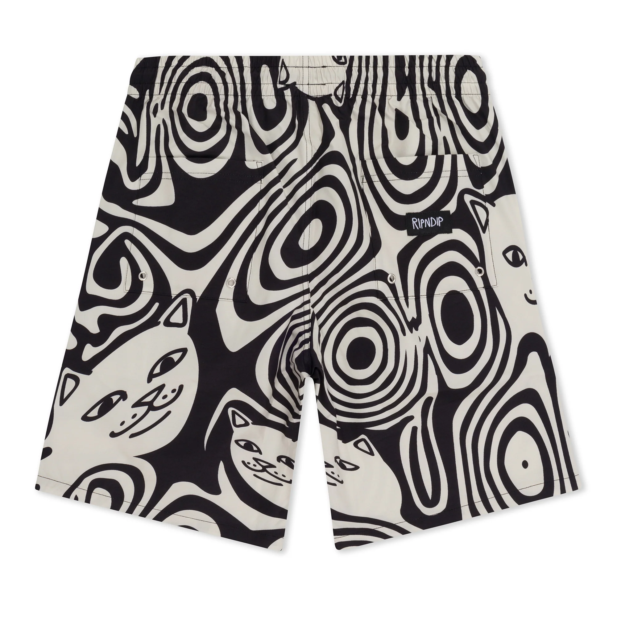 Hypnotic Swim Shorts (Black/Cream) - Image 3
