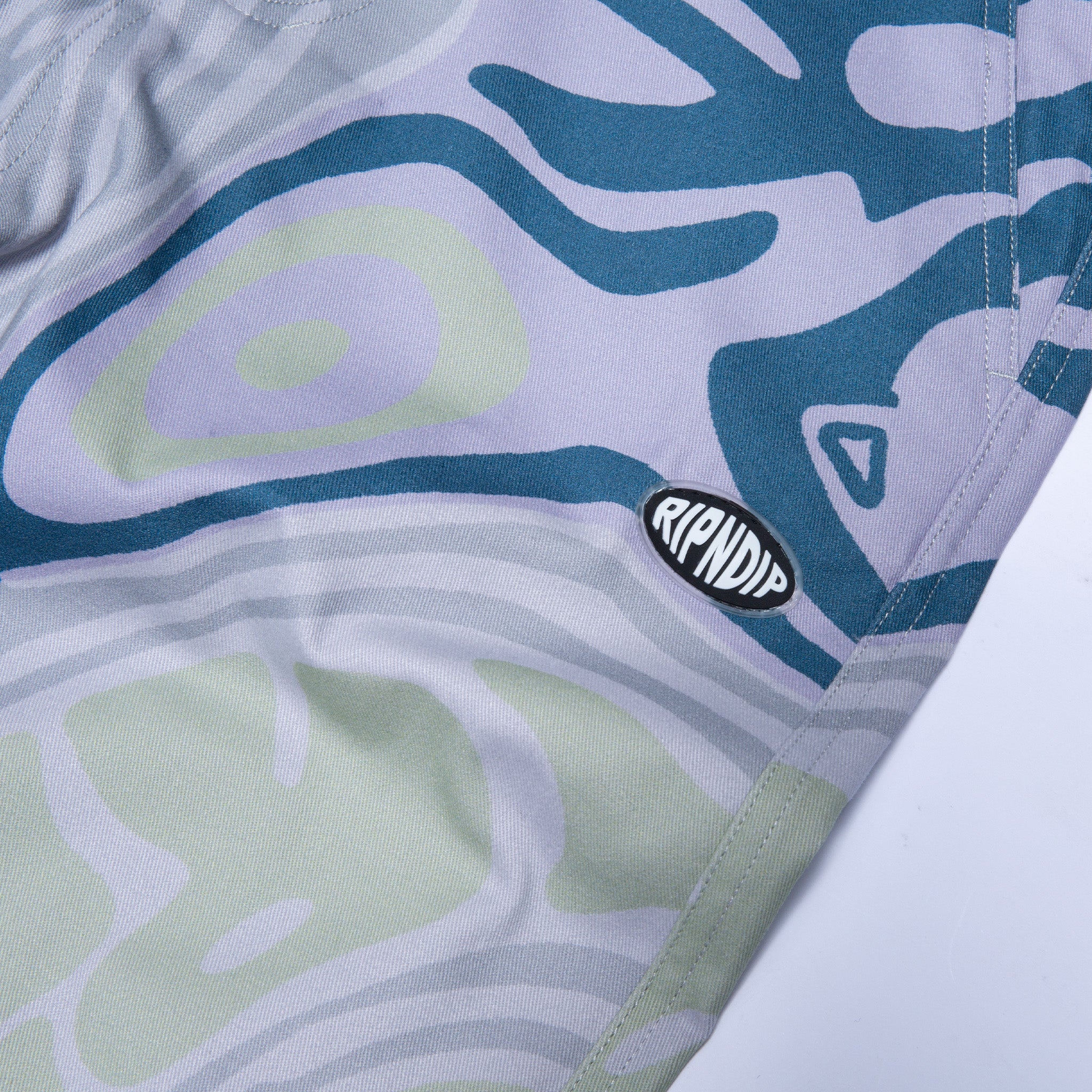 Hypnotic Twill Pants (Grey/Lavender/Neon) - Image 5