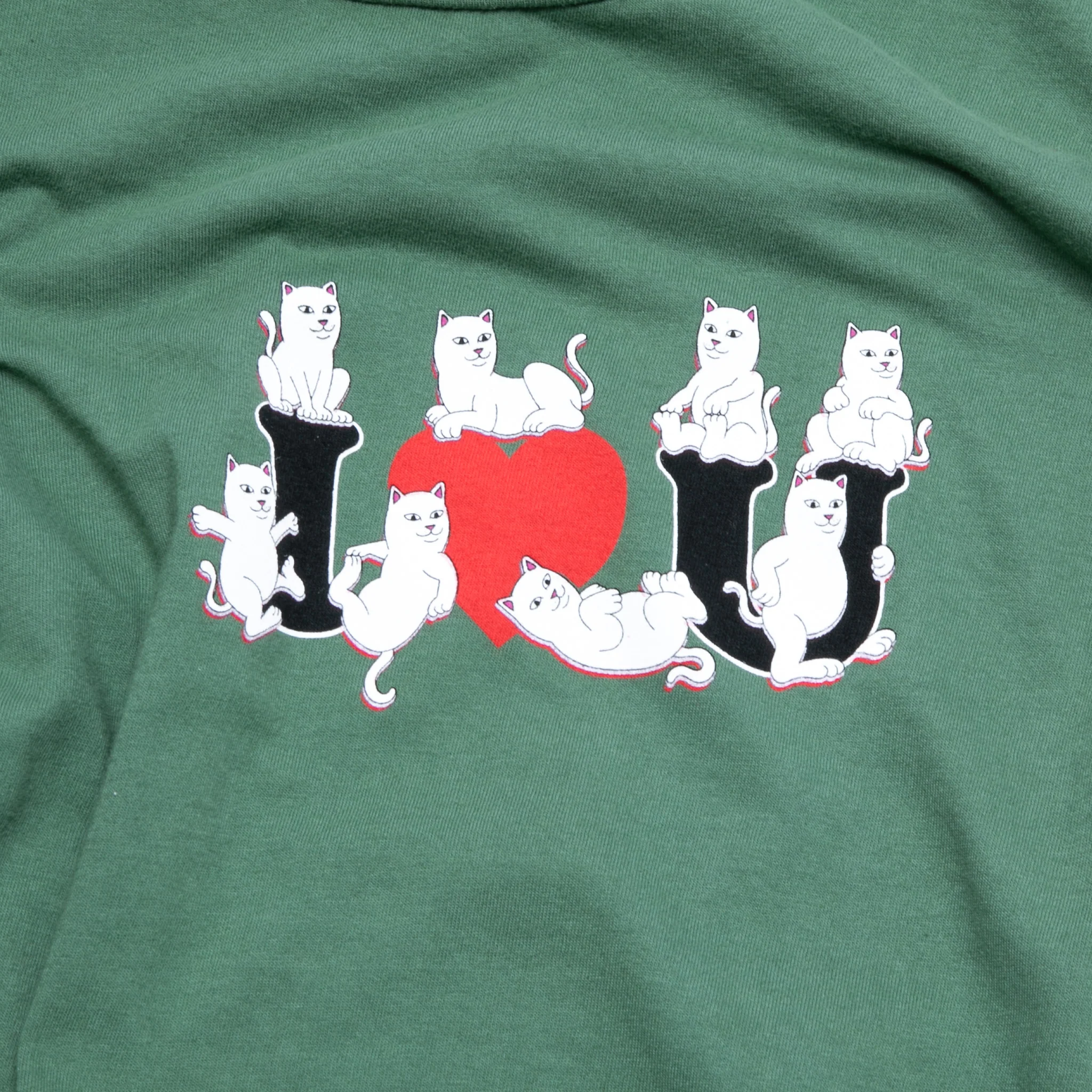 I Heart U Tee (Olive) - Image 3