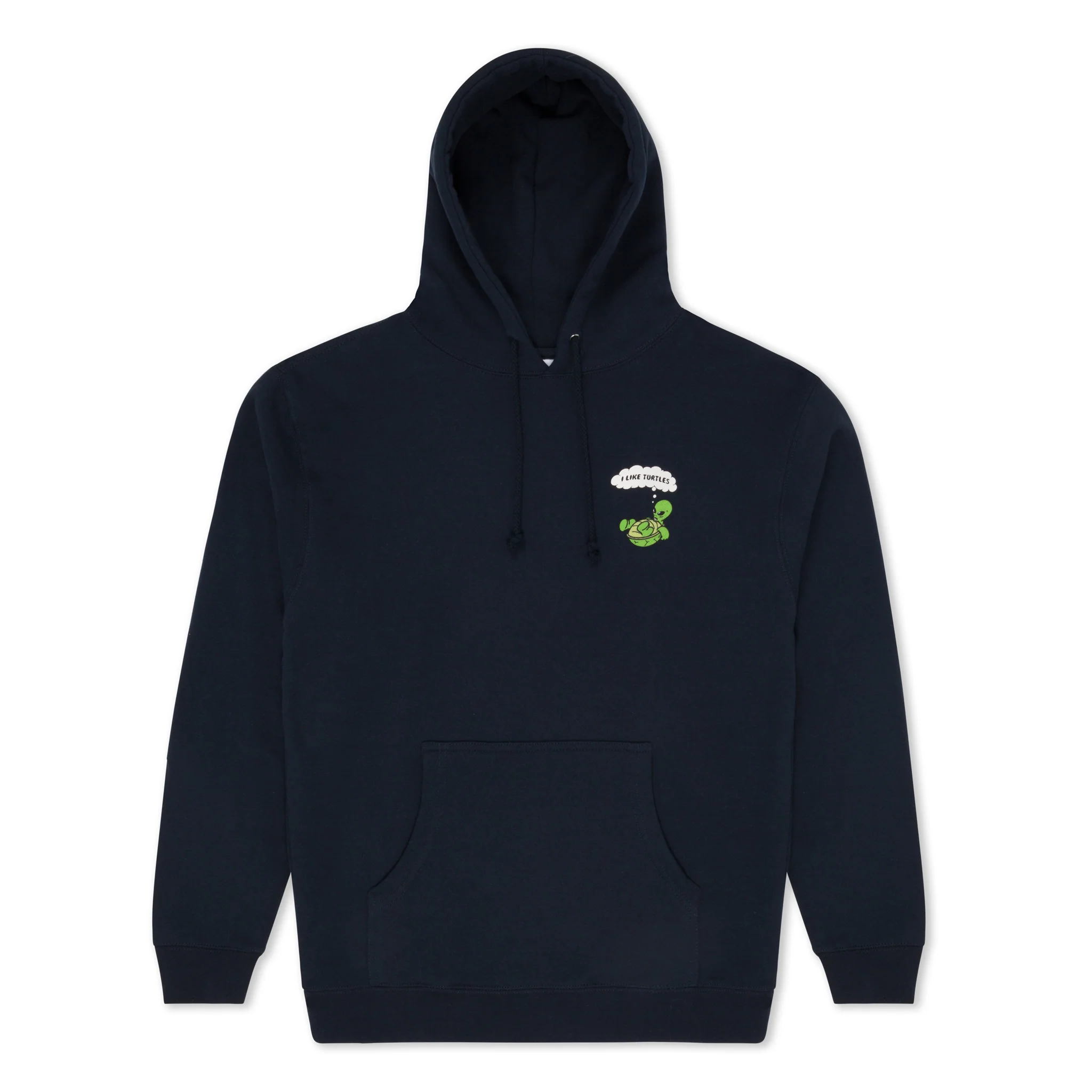 I Like Turtles Hoodie (Navy) - Image 2