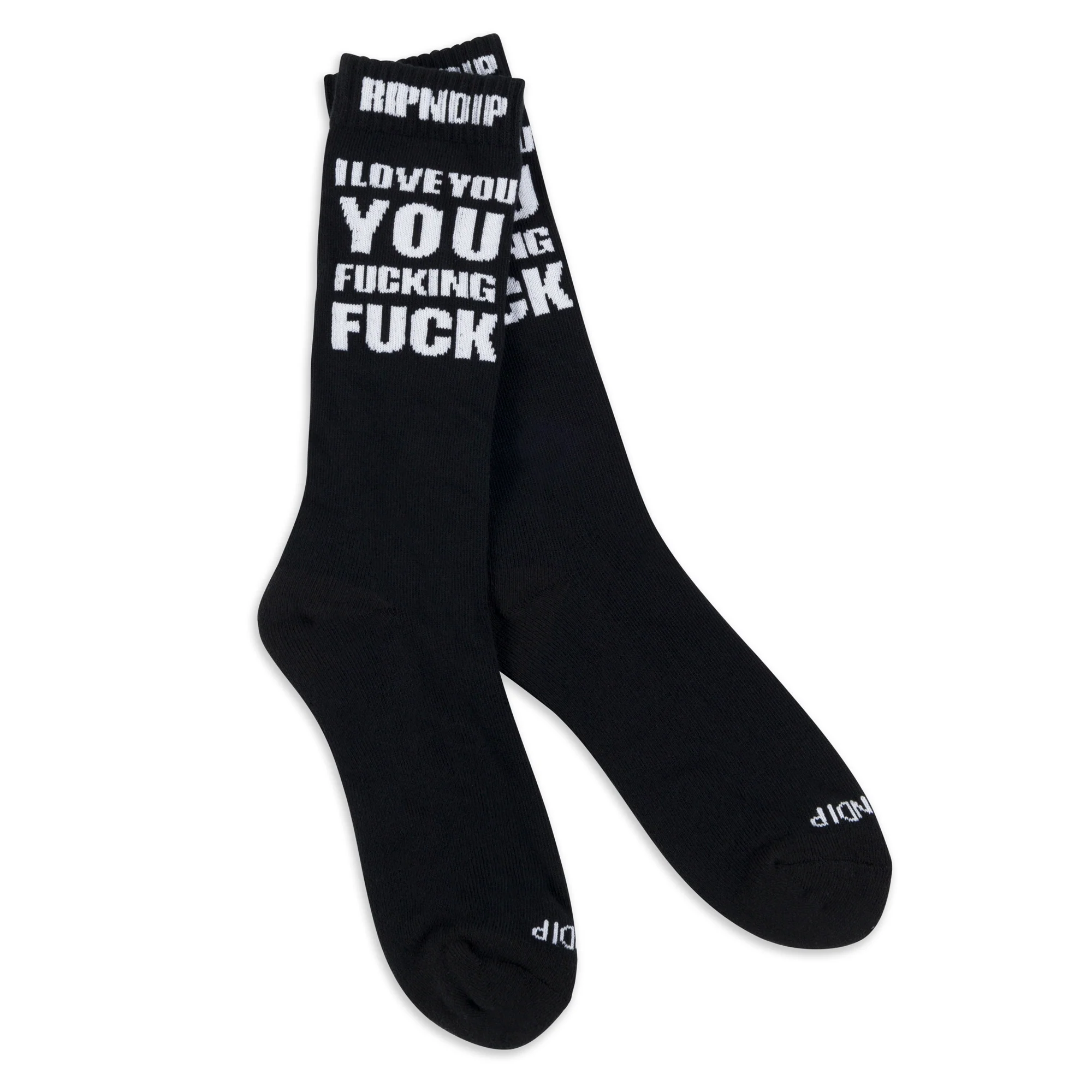 ILY Fuckin Fuck Socks (Black) - Image 3