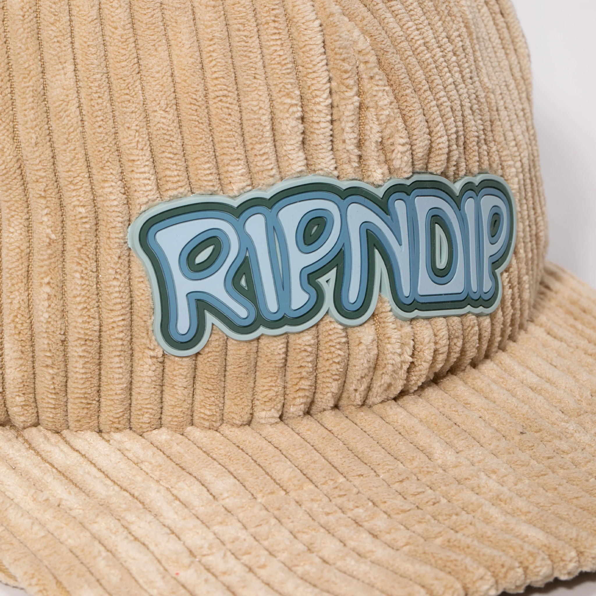 Intertwined 6 Panel Corduroy Strapback (Khaki) - Image 5