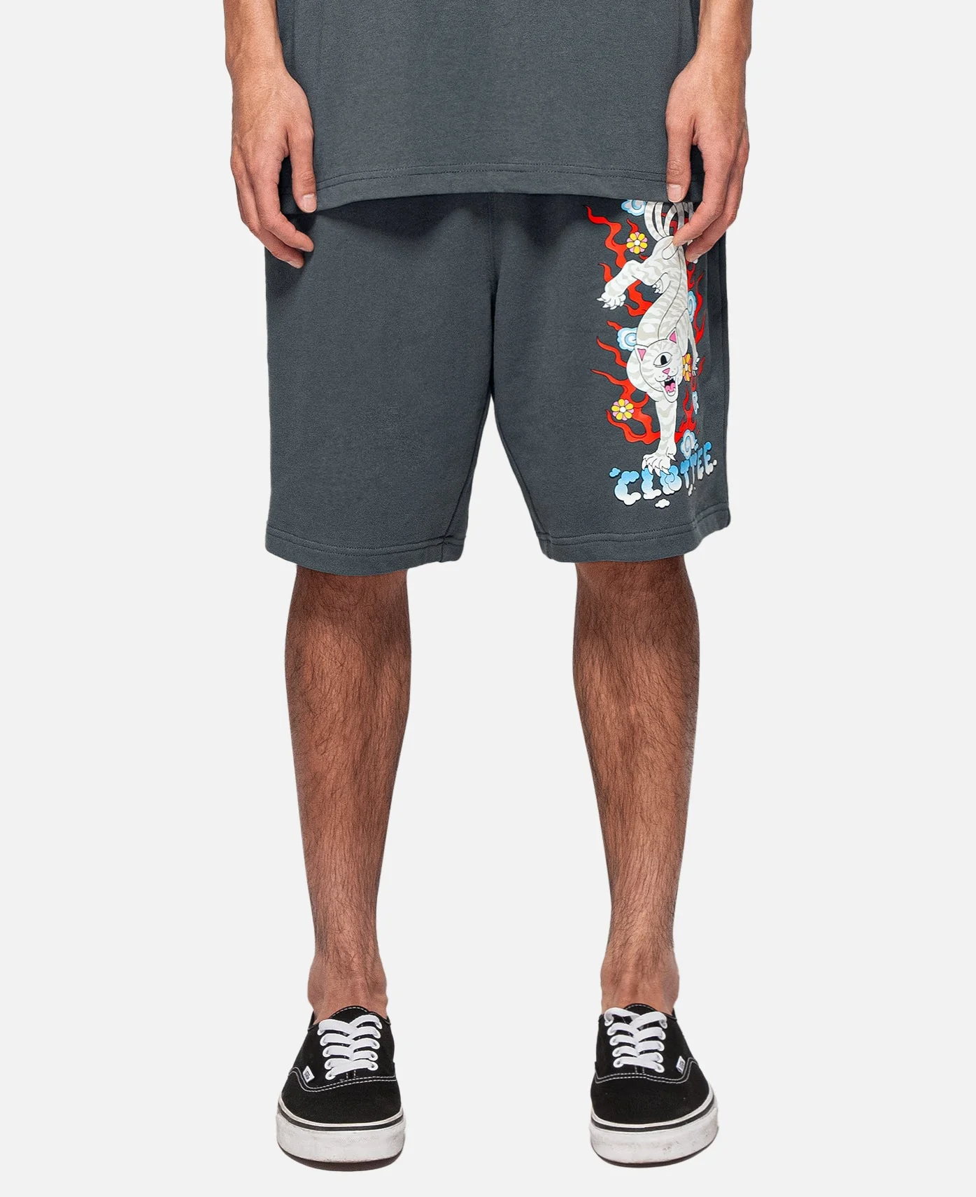 Isobu Nerm Sweatshorts (Grey) - Image 2