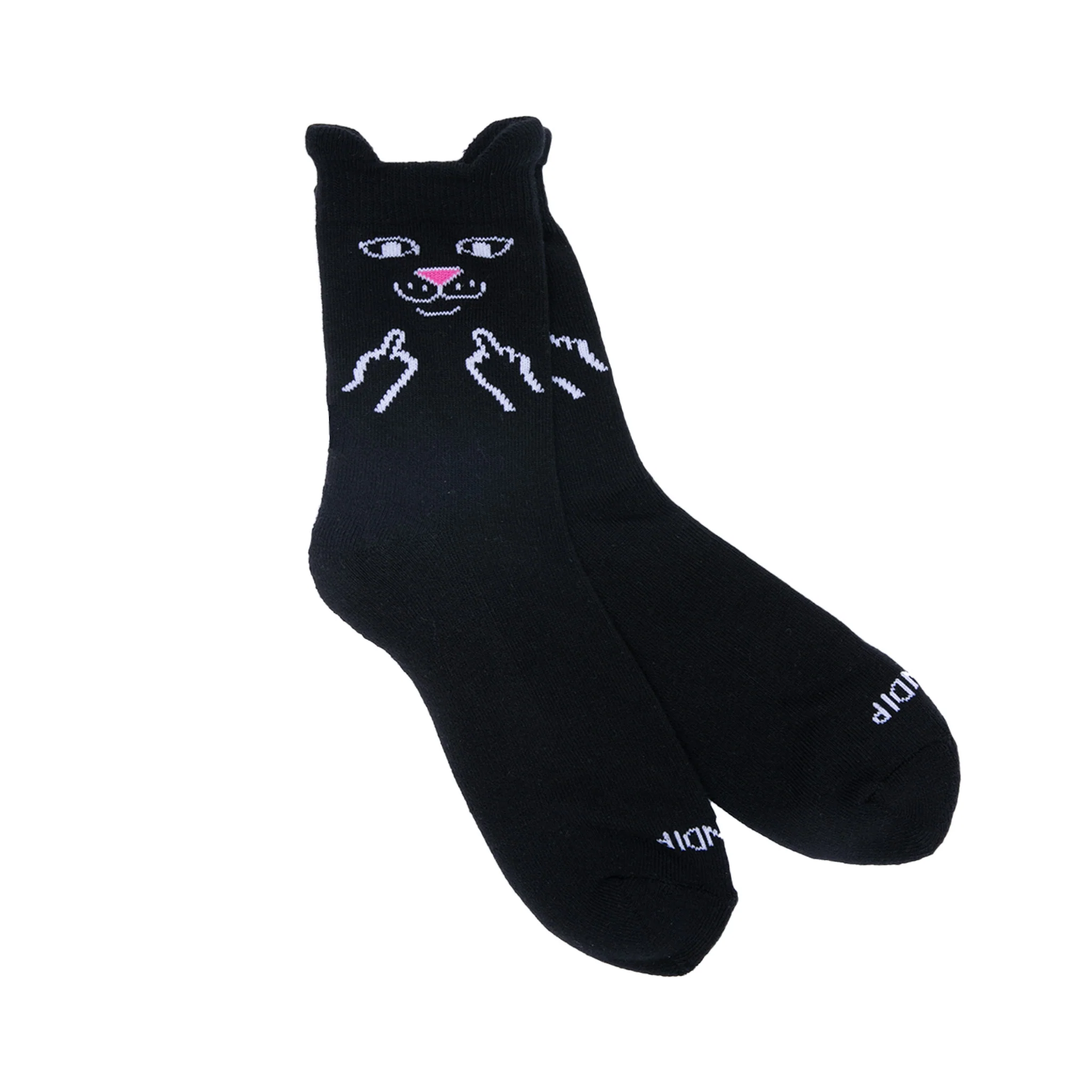 Jerm Face Mid Socks (Black) - Image 2