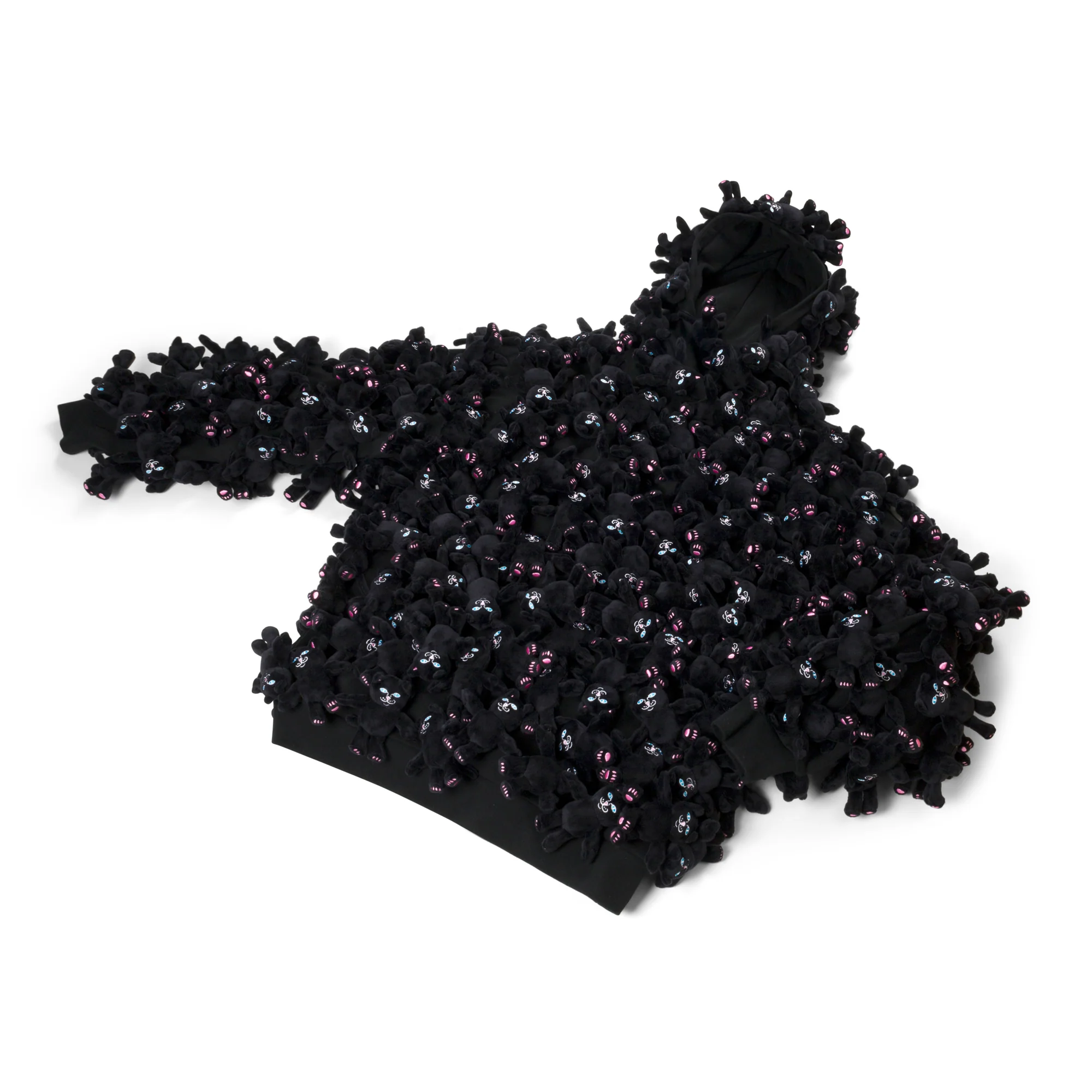 Jermie Plush Hoodie (Black) - Image 4