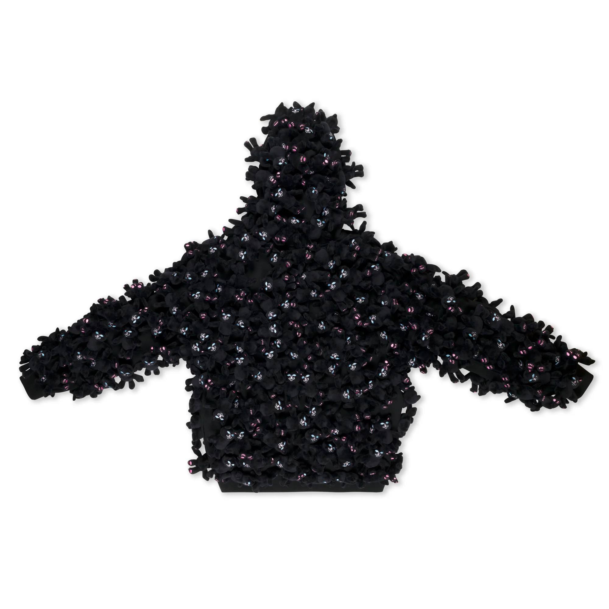 Jermie Plush Hoodie (Black) - Image 6