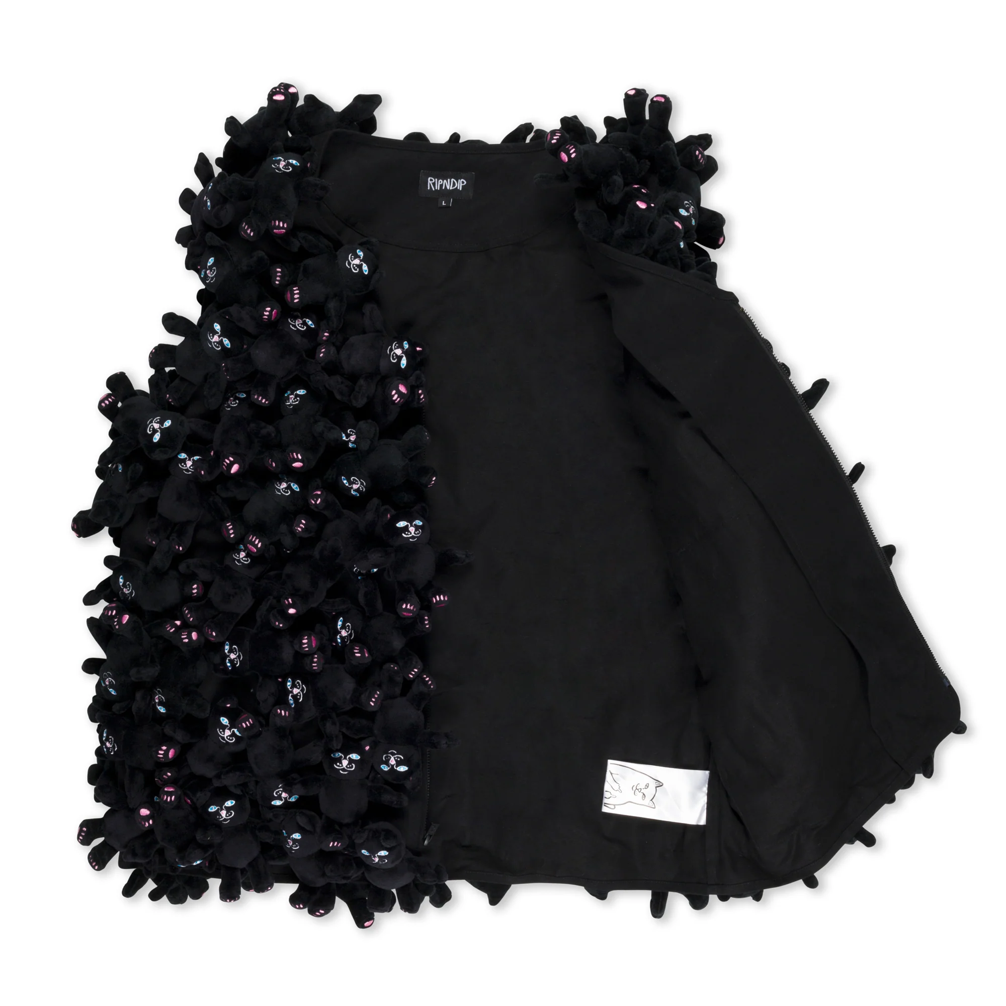 Jermie Plush Vest (Black) - Image 2