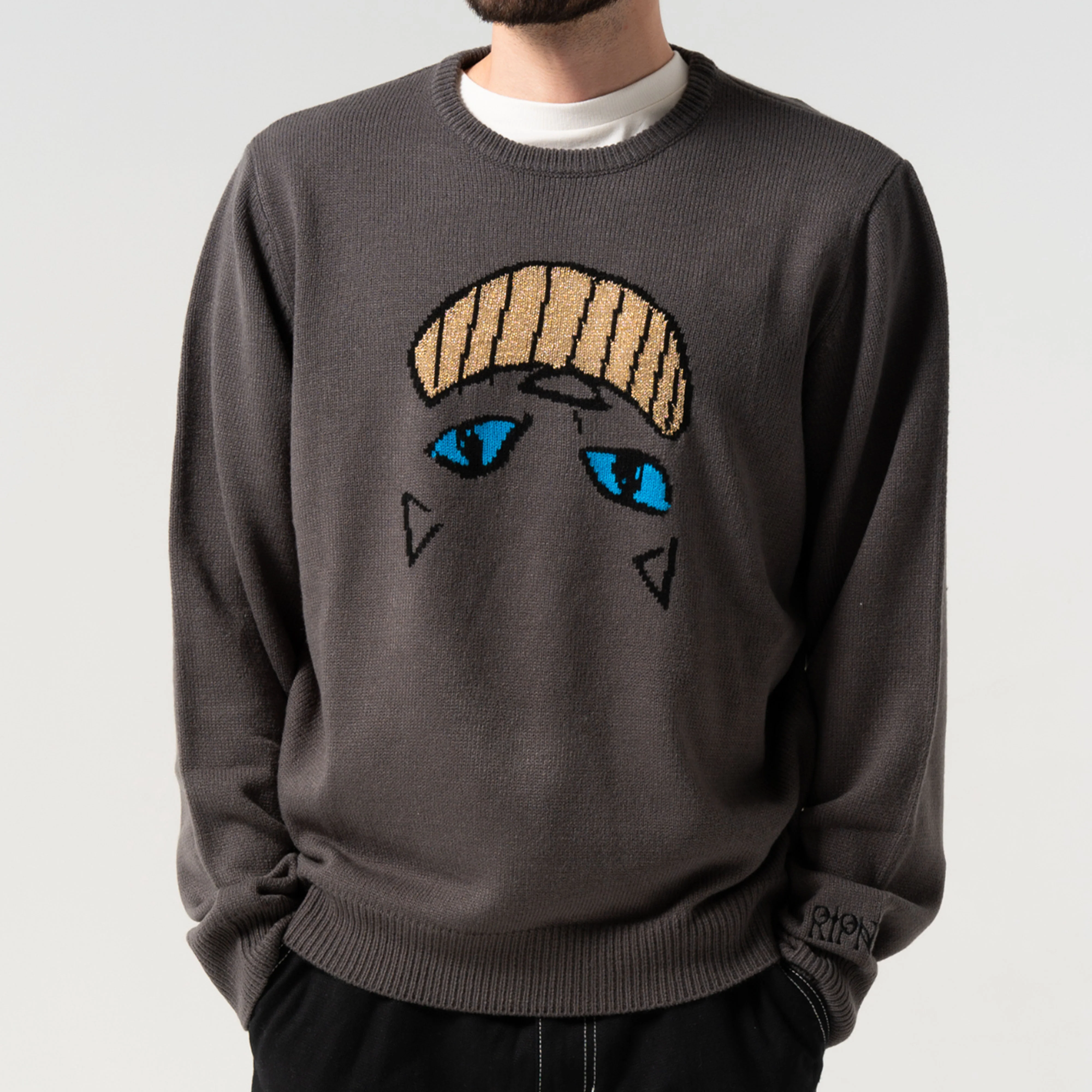 Joaquin Knit Sweater (Charcoal) - Image 3