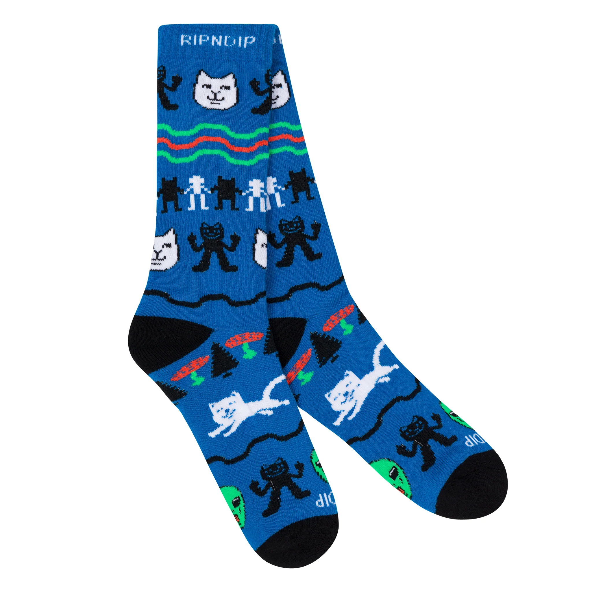 Jolly Holiday Socks (Navy) - Image 2
