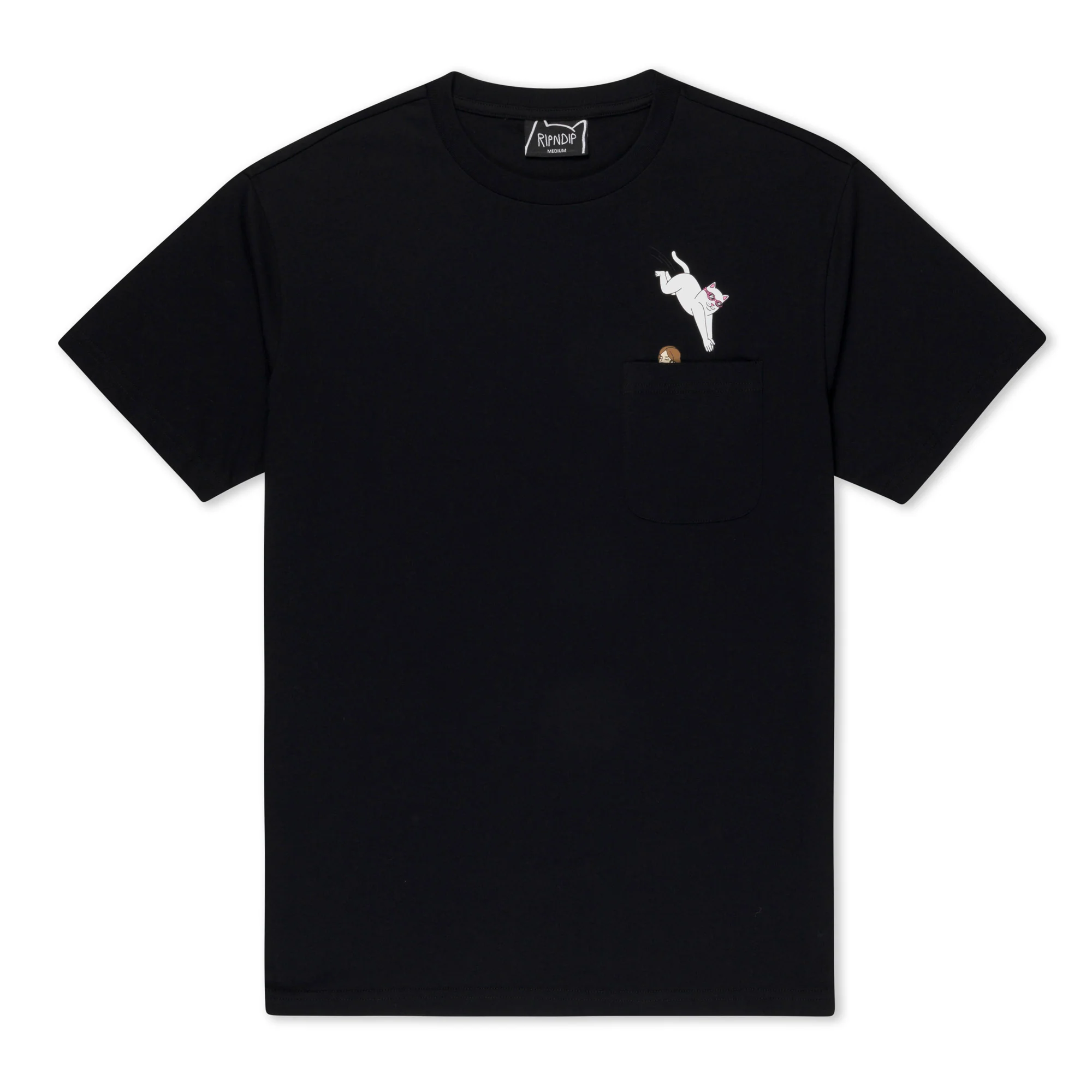 Jumpin In Pocket Tee (Black) - Image 3