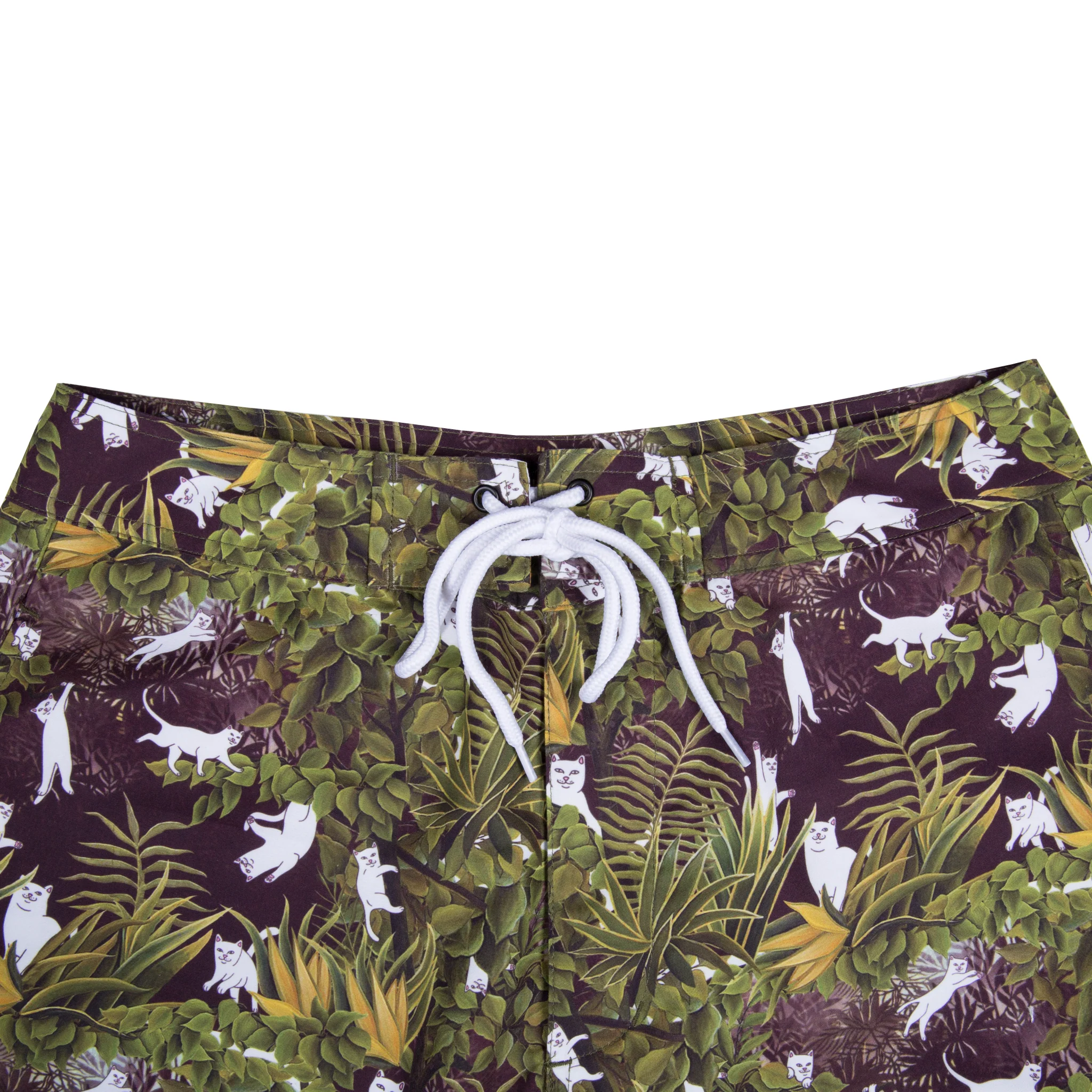Jungle Nerm Swim Shorts (Black) - Image 3
