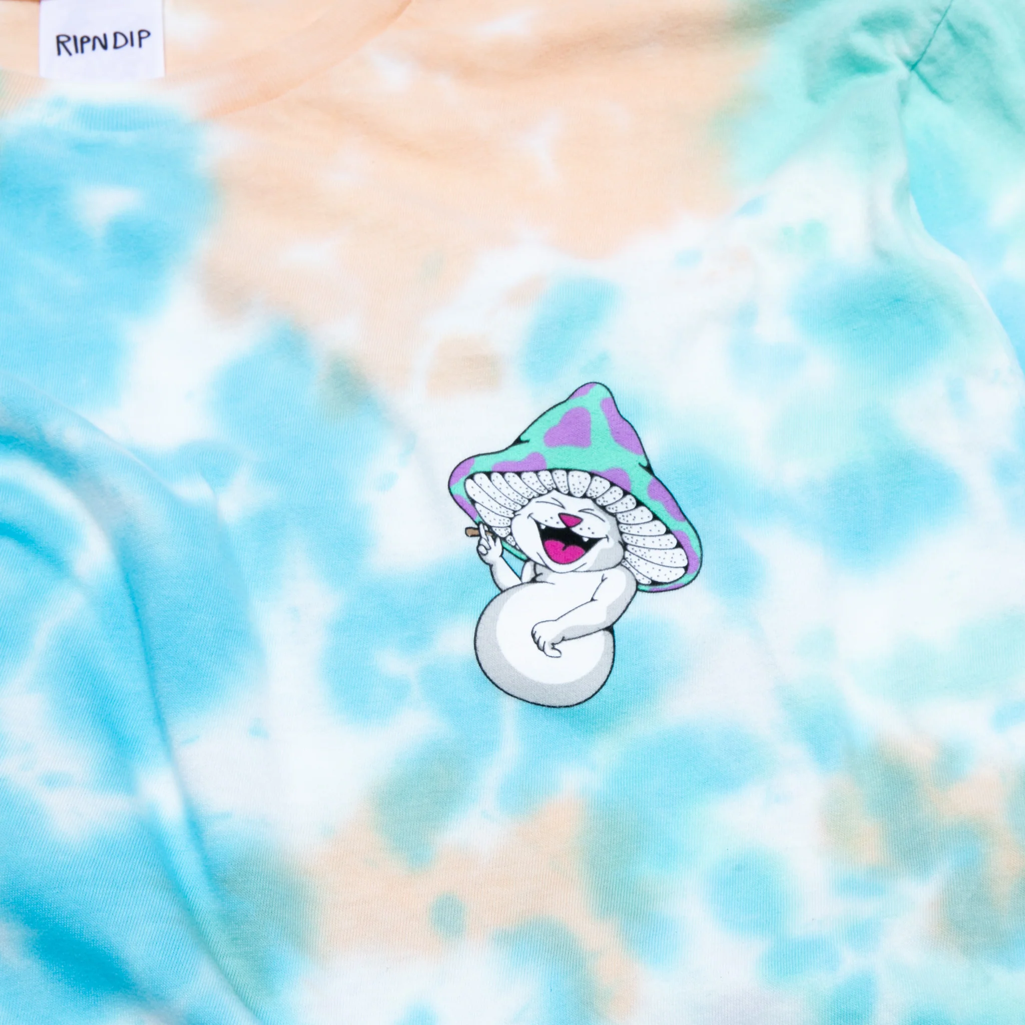 Kaleidoscopic Long Sleeve (Light Blue/Peach Tie Dye) - Image 4