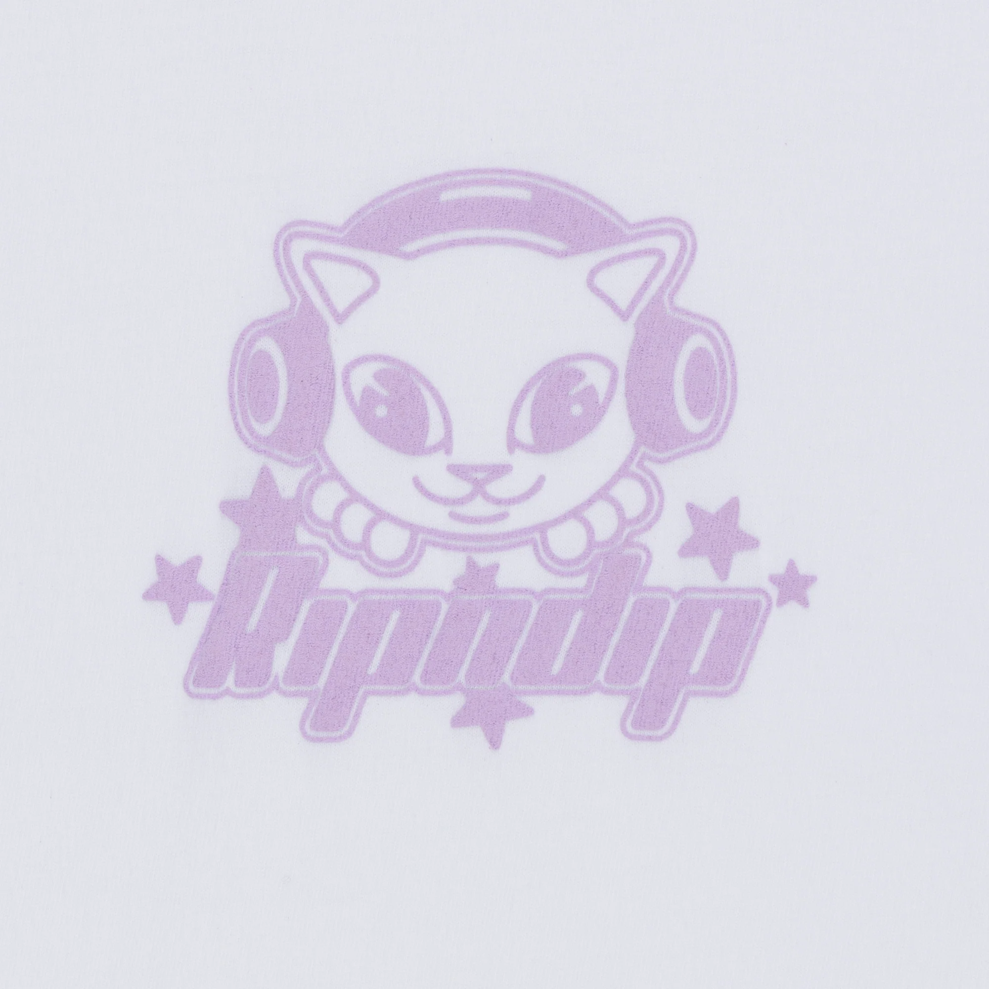 Kawaii Nerm Cropped Baby Tee (White) - Image 3