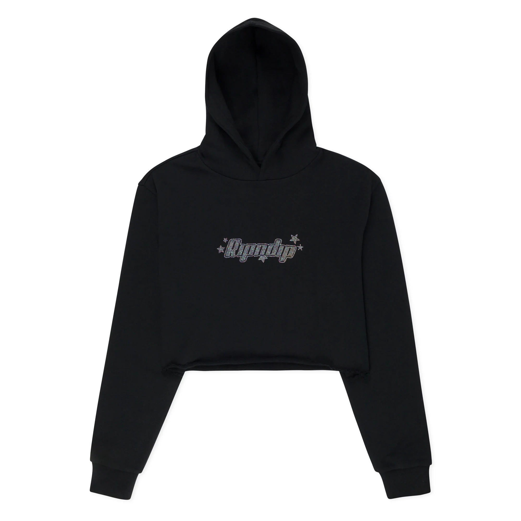 Kawaii Nerm Cropped Hoodie (Black) - Image 4
