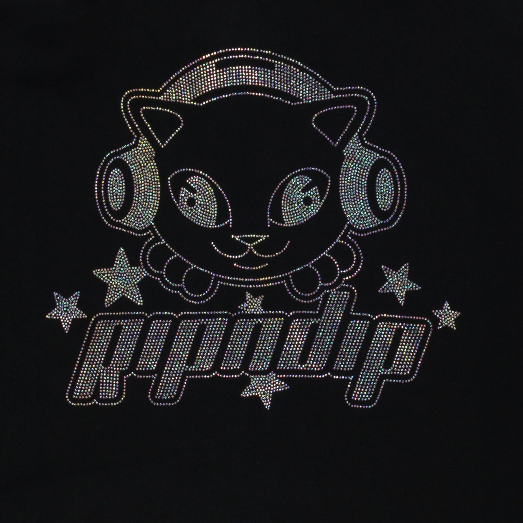 Kawaii Nerm Cropped Hoodie (Black) - Image 5