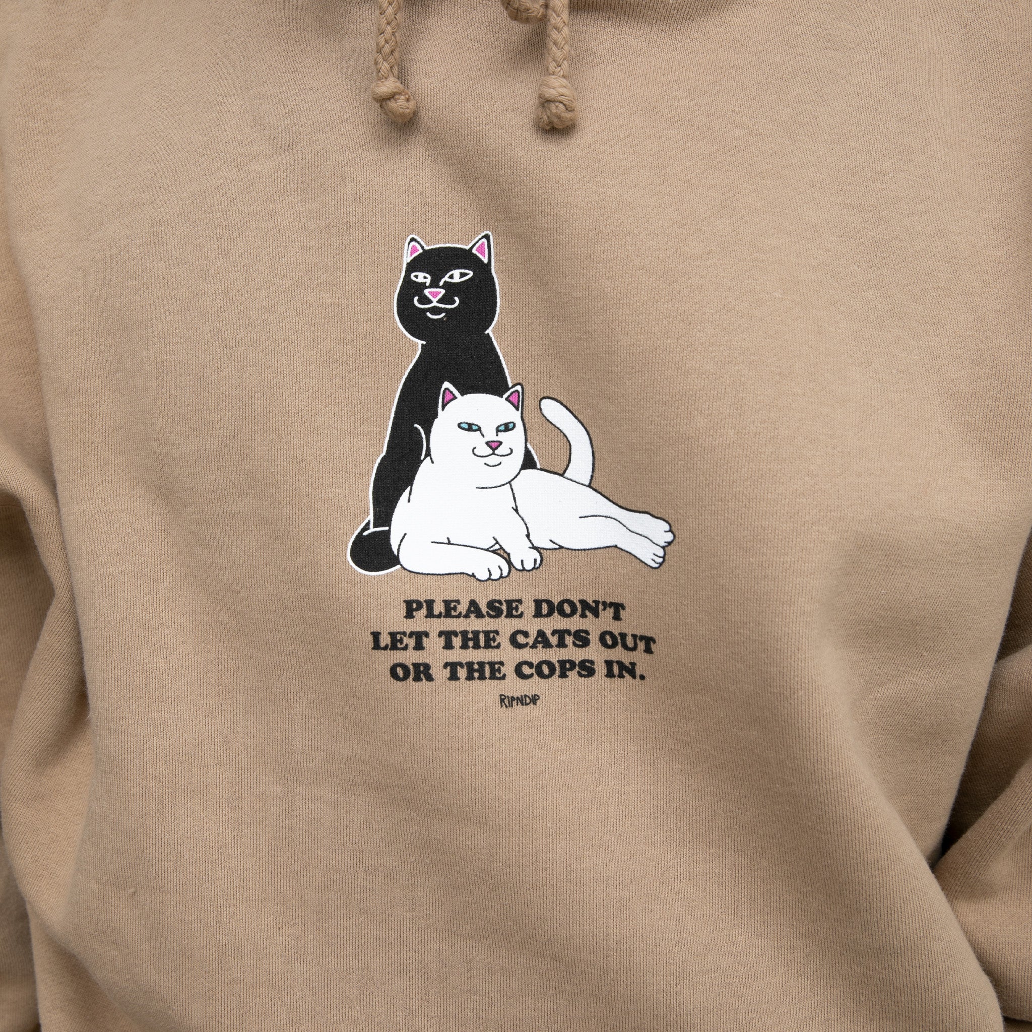 Keep The Cats In Hoodie (Sandstone) - Image 2