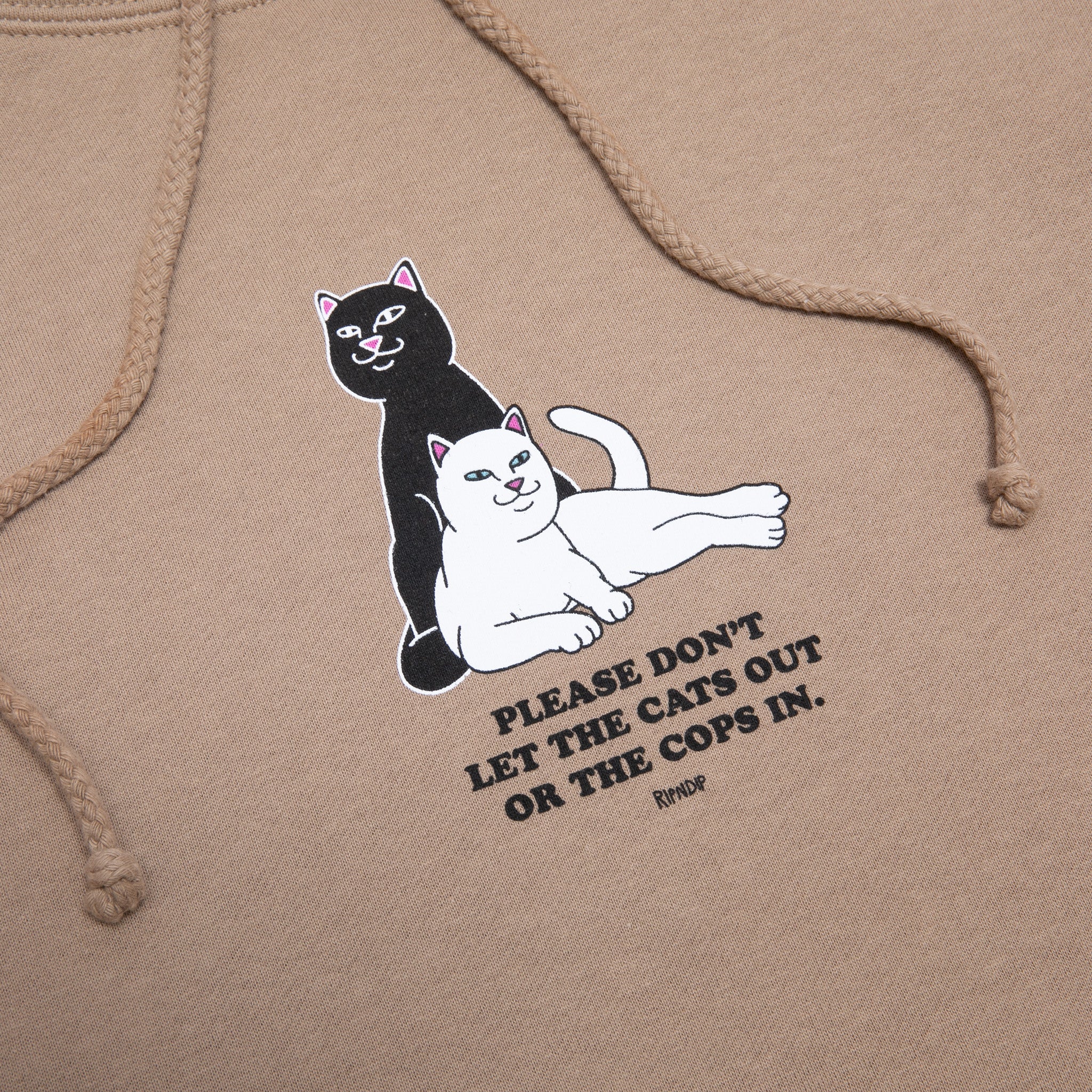 Keep The Cats In Hoodie (Sandstone) - Image 3