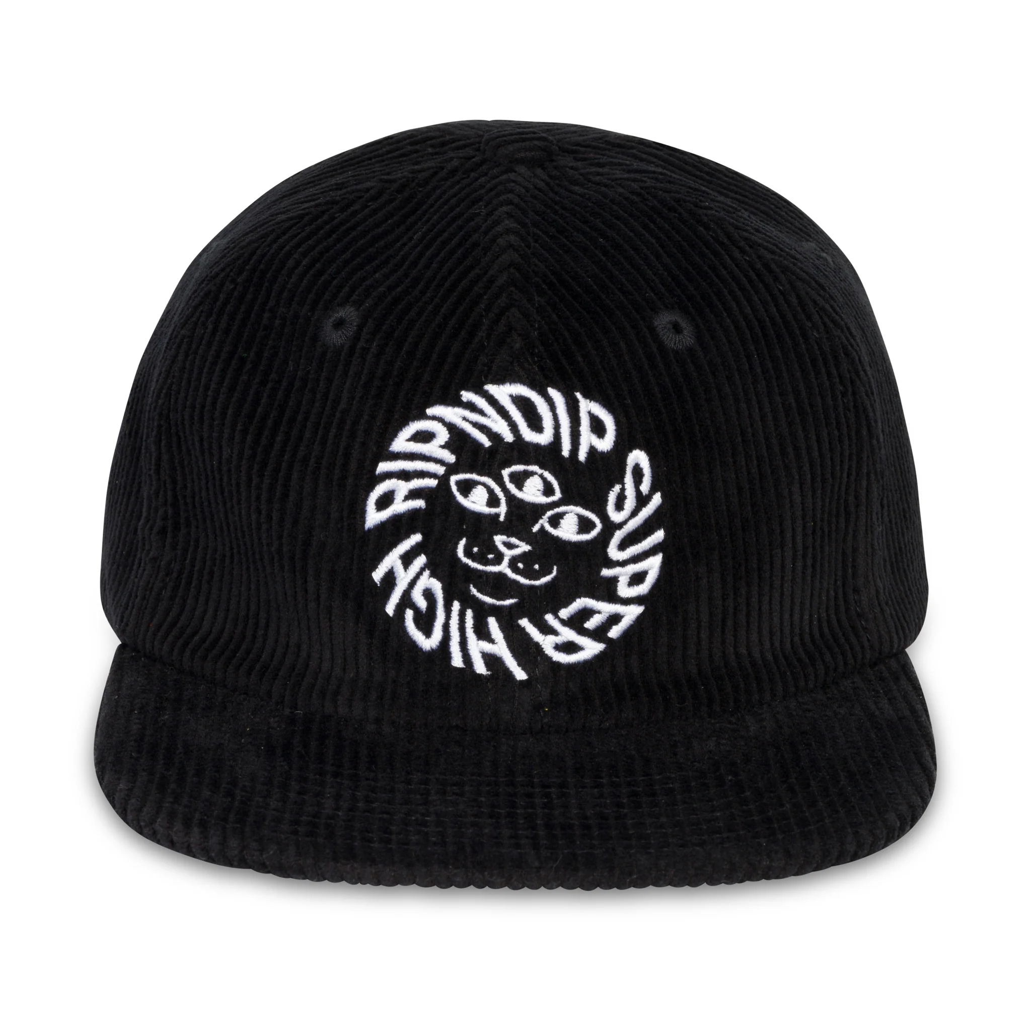 Kinetic Field 6 Panel Corduroy Strapback (Black) - Image 4
