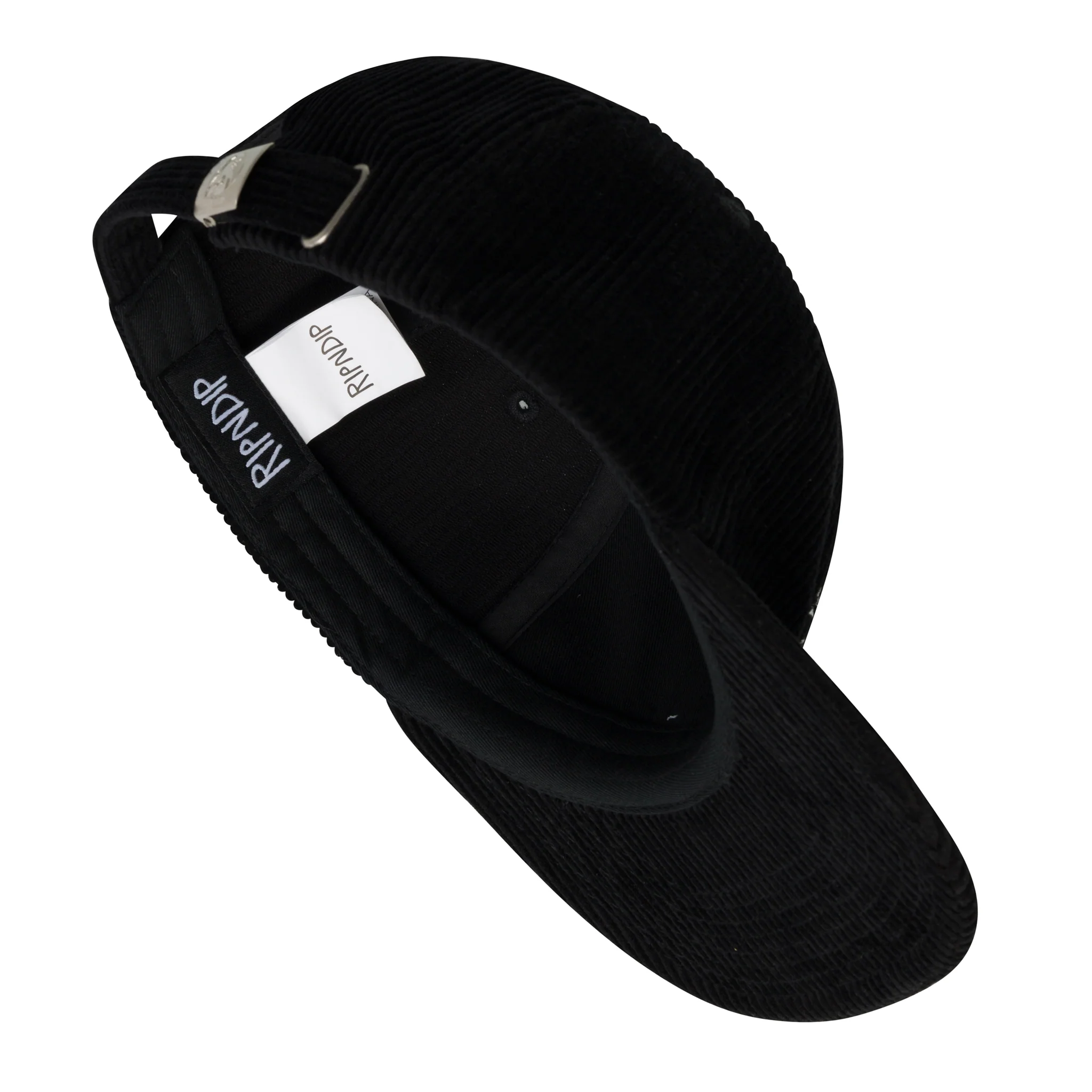 Kinetic Field 6 Panel Corduroy Strapback (Black) - Image 5