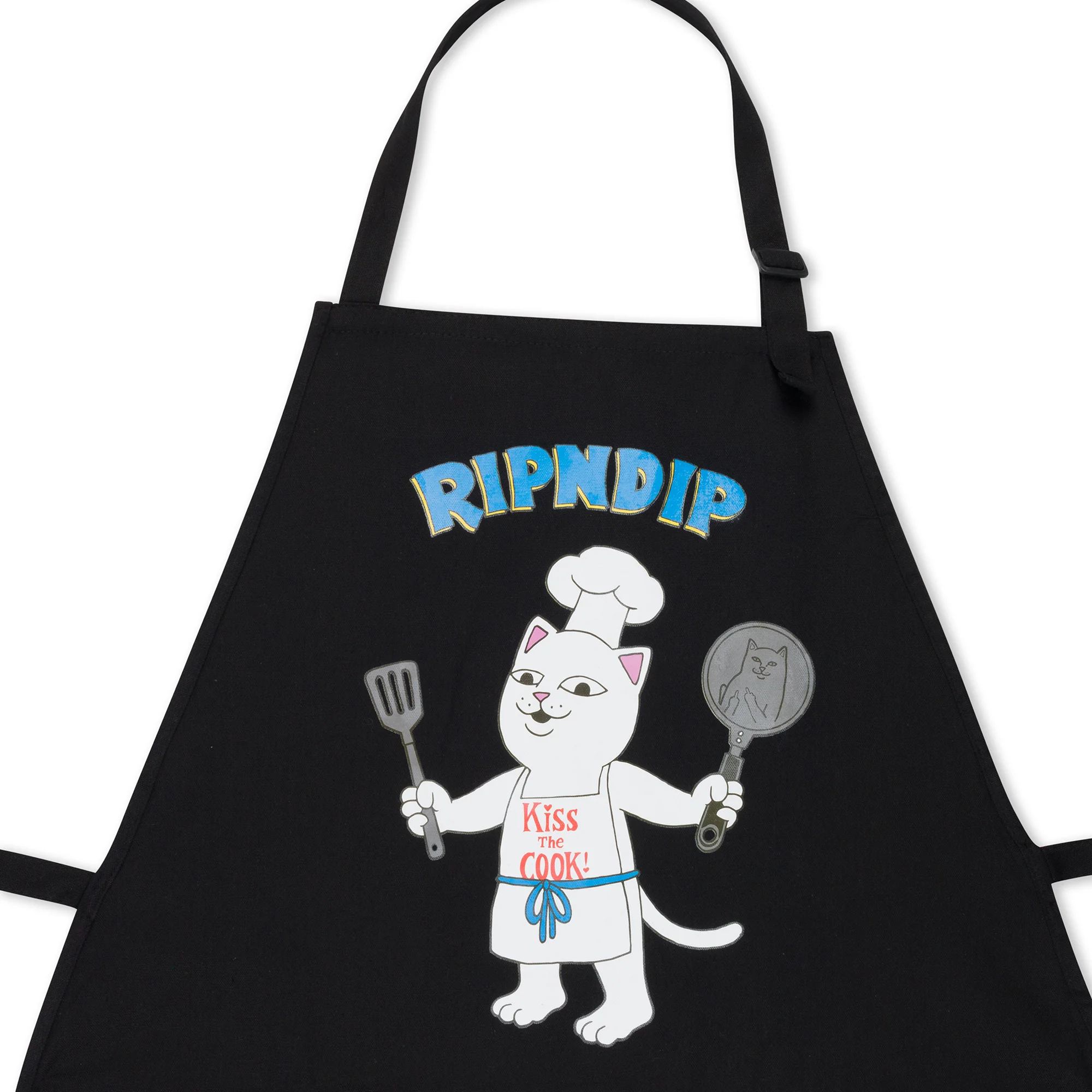 Kiss The Cook Apron (Black) - Image 3