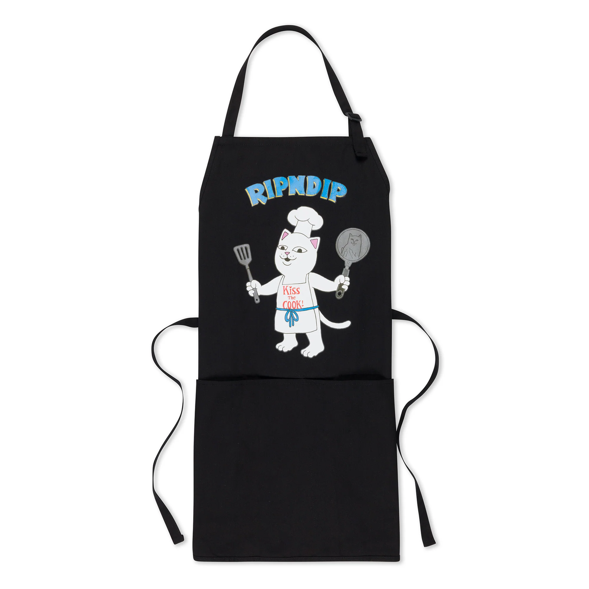 Kiss The Cook Apron (Black) - Image 4