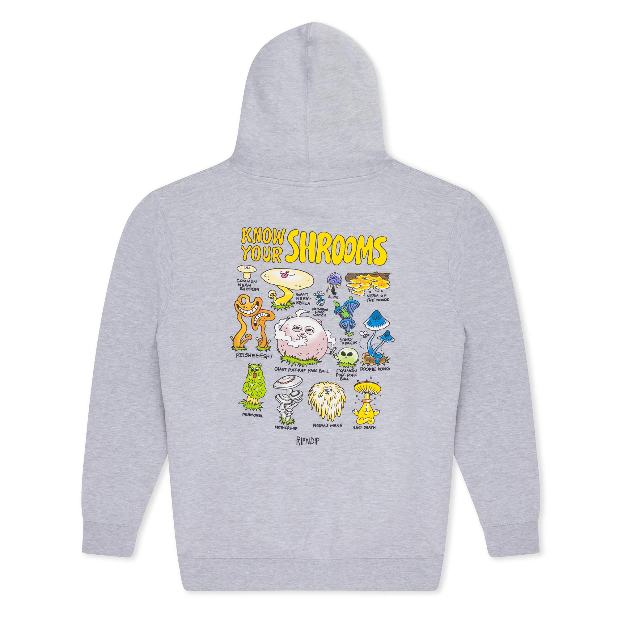 Know Ur Shrooms Hoodie (Ash Heather)
