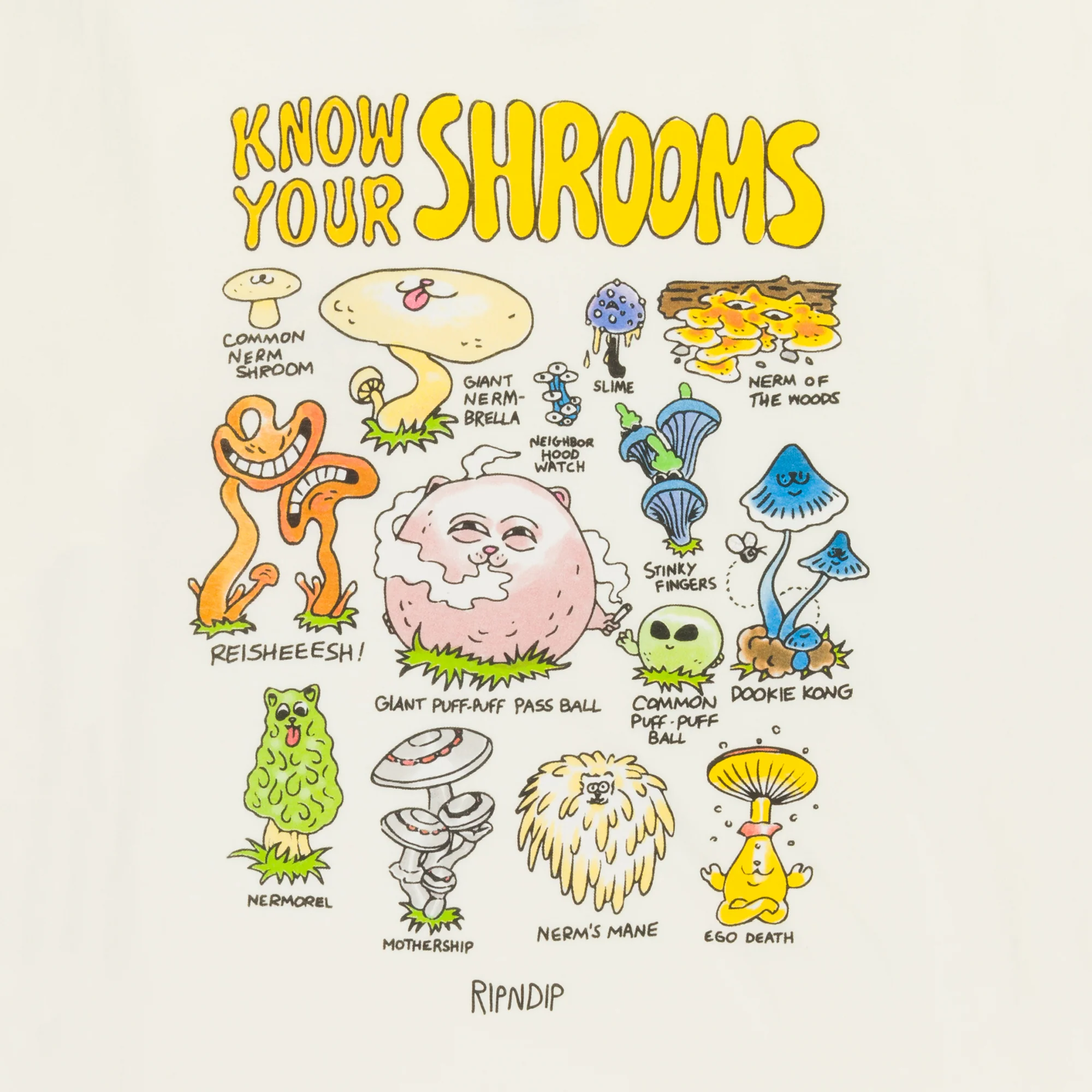 Know Ur Shrooms Tee (Natural) - Image 4