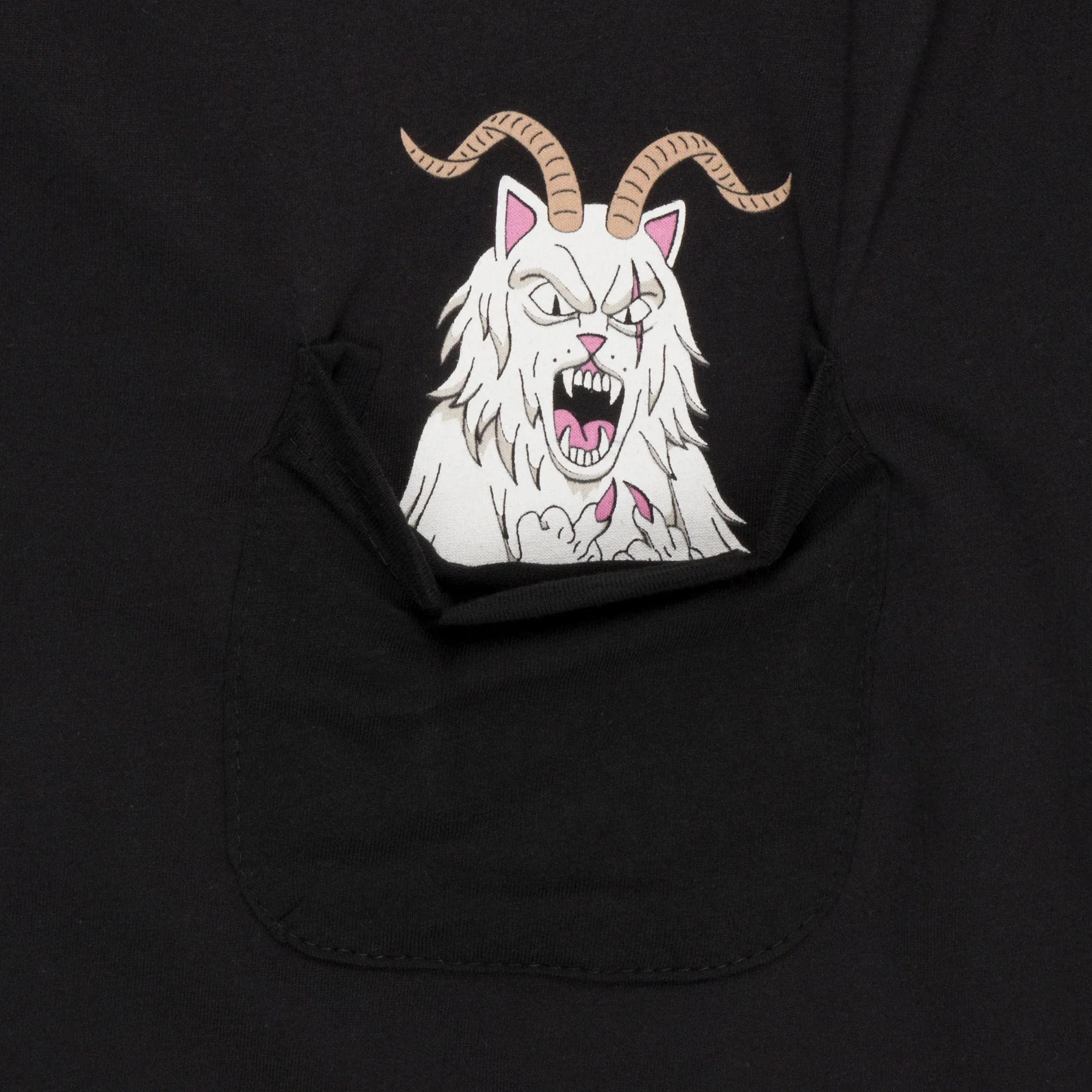 Krampus Lord Nermal Pocket Tee (Black) - Image 2