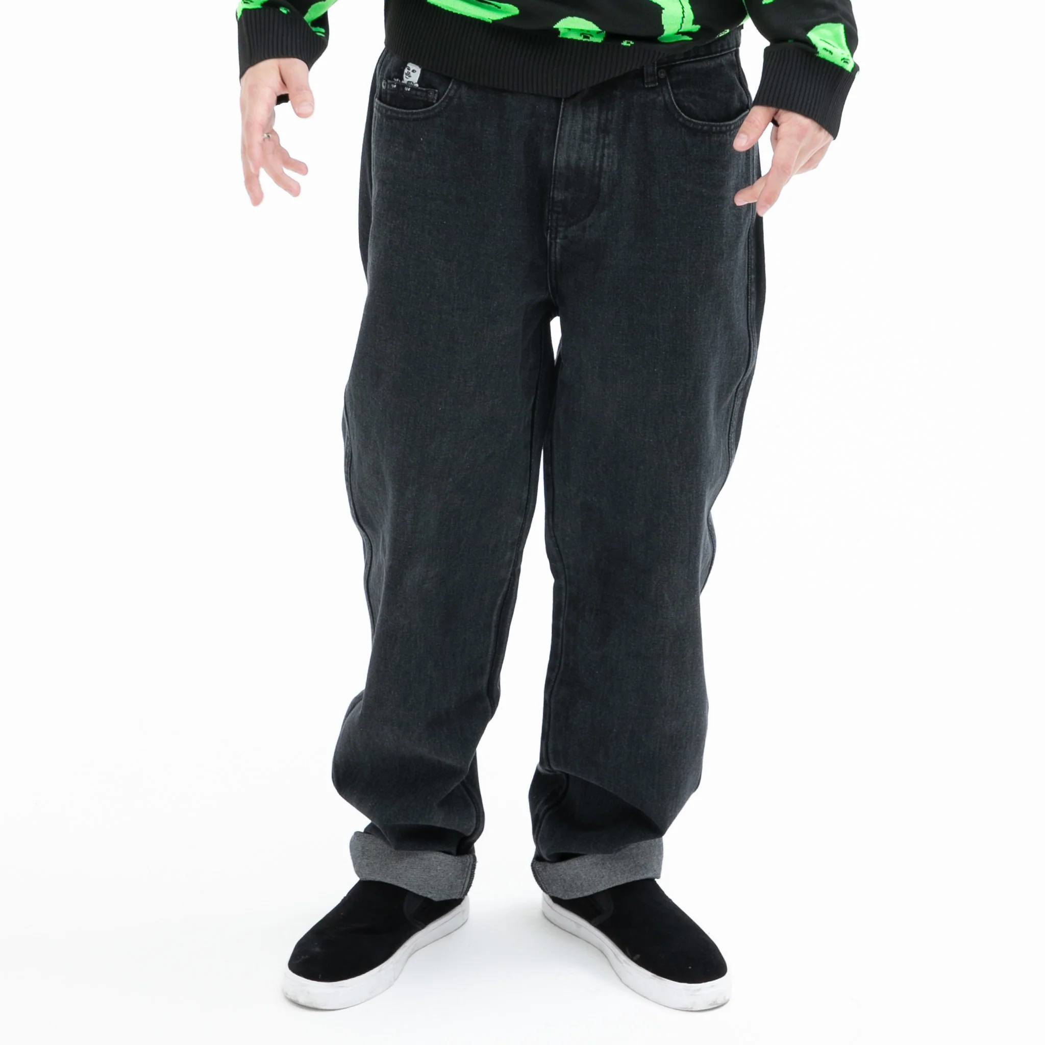 La Brea Denim Pants (Black Medium Wash) - Image 2
