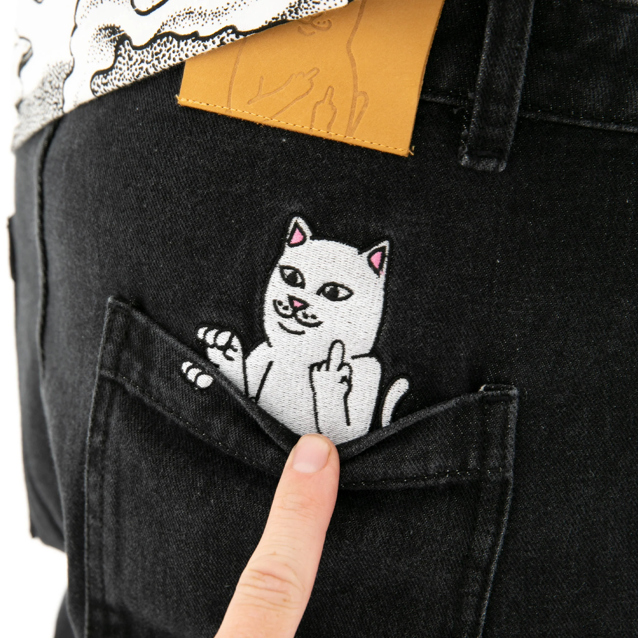 La Brea Denim Shorts (Black Medium Wash) - Image 3