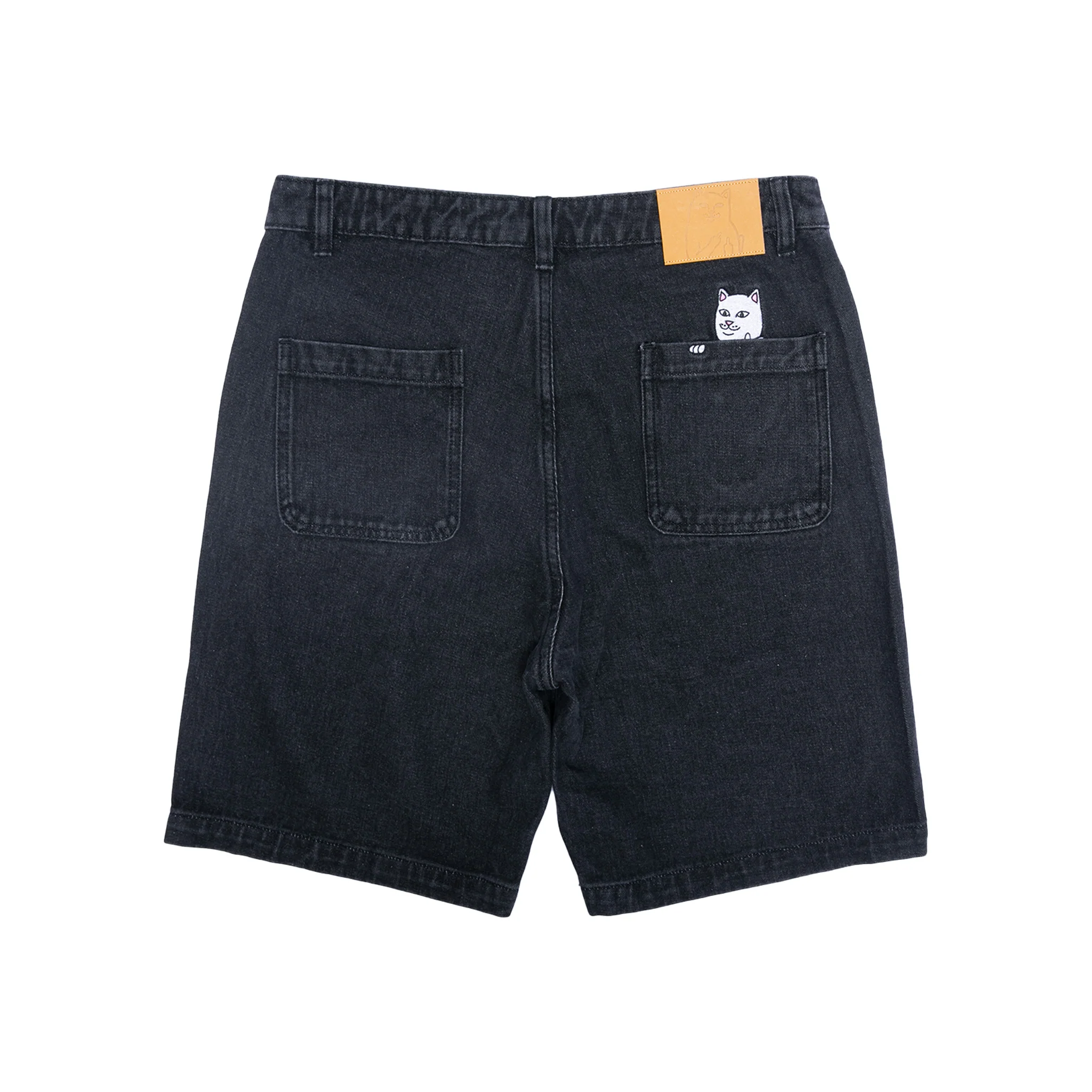 La Brea Denim Shorts (Black Medium Wash) - Image 4