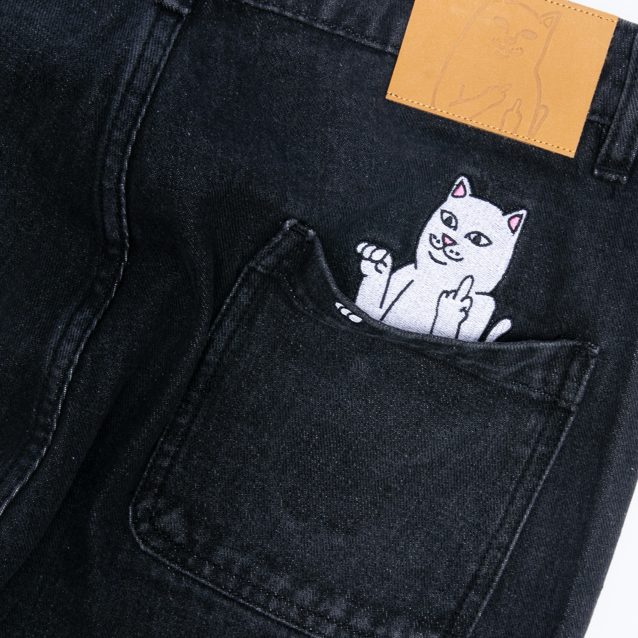La Brea Denim Shorts (Black Medium Wash) - Image 5