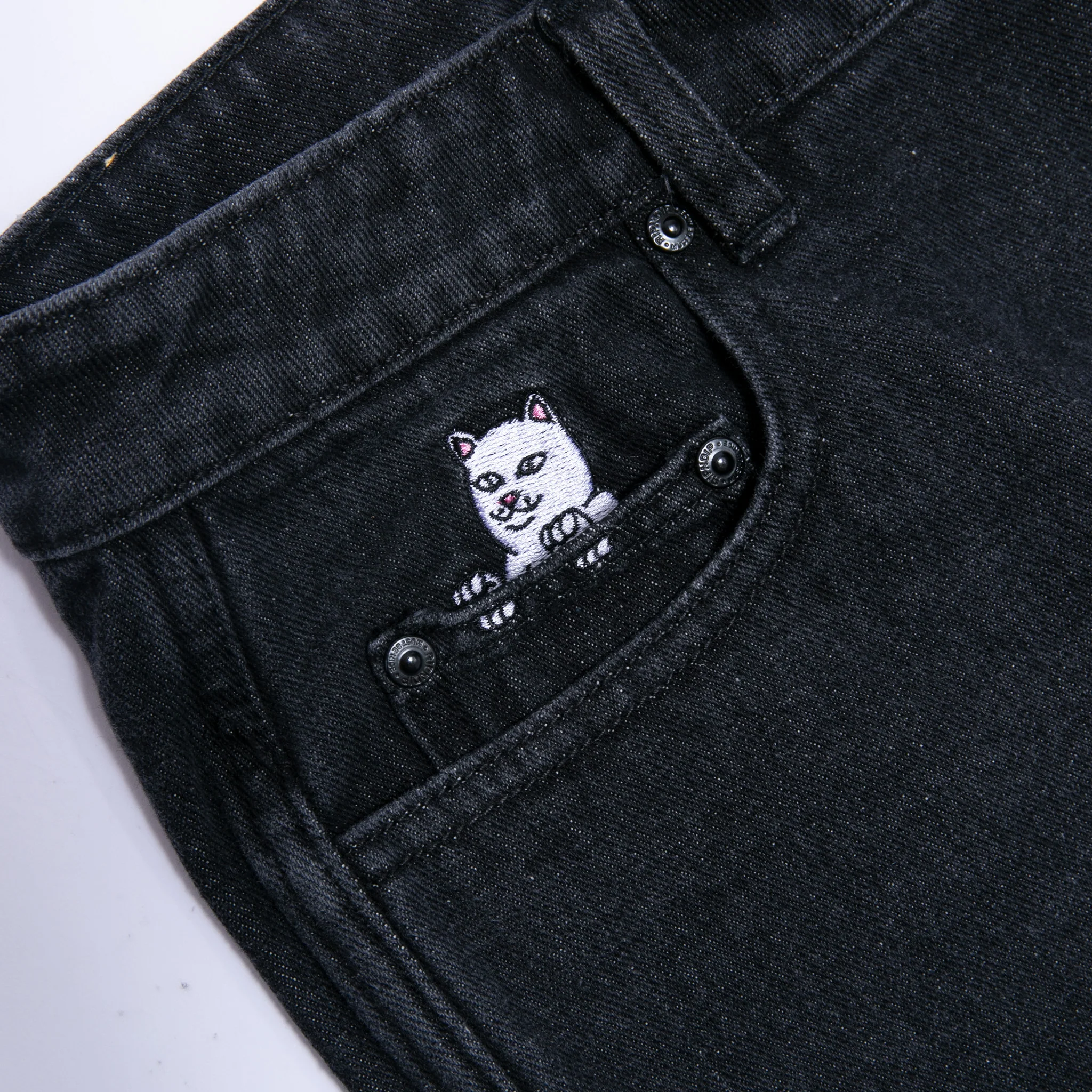 La Brea Denim Shorts (Black Medium Wash) - Image 6