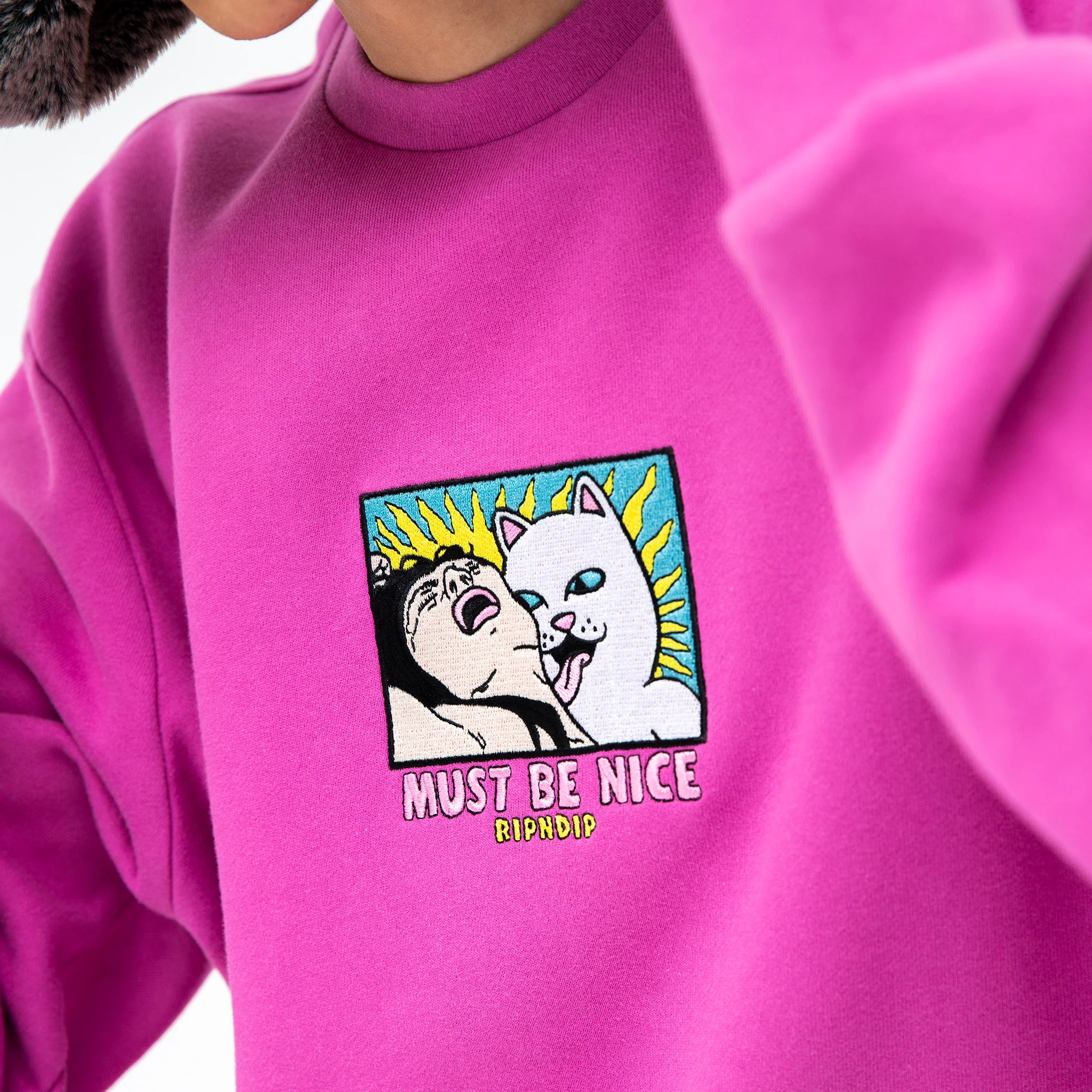 Lady Friend Crewneck (Fuchsia) - Image 2