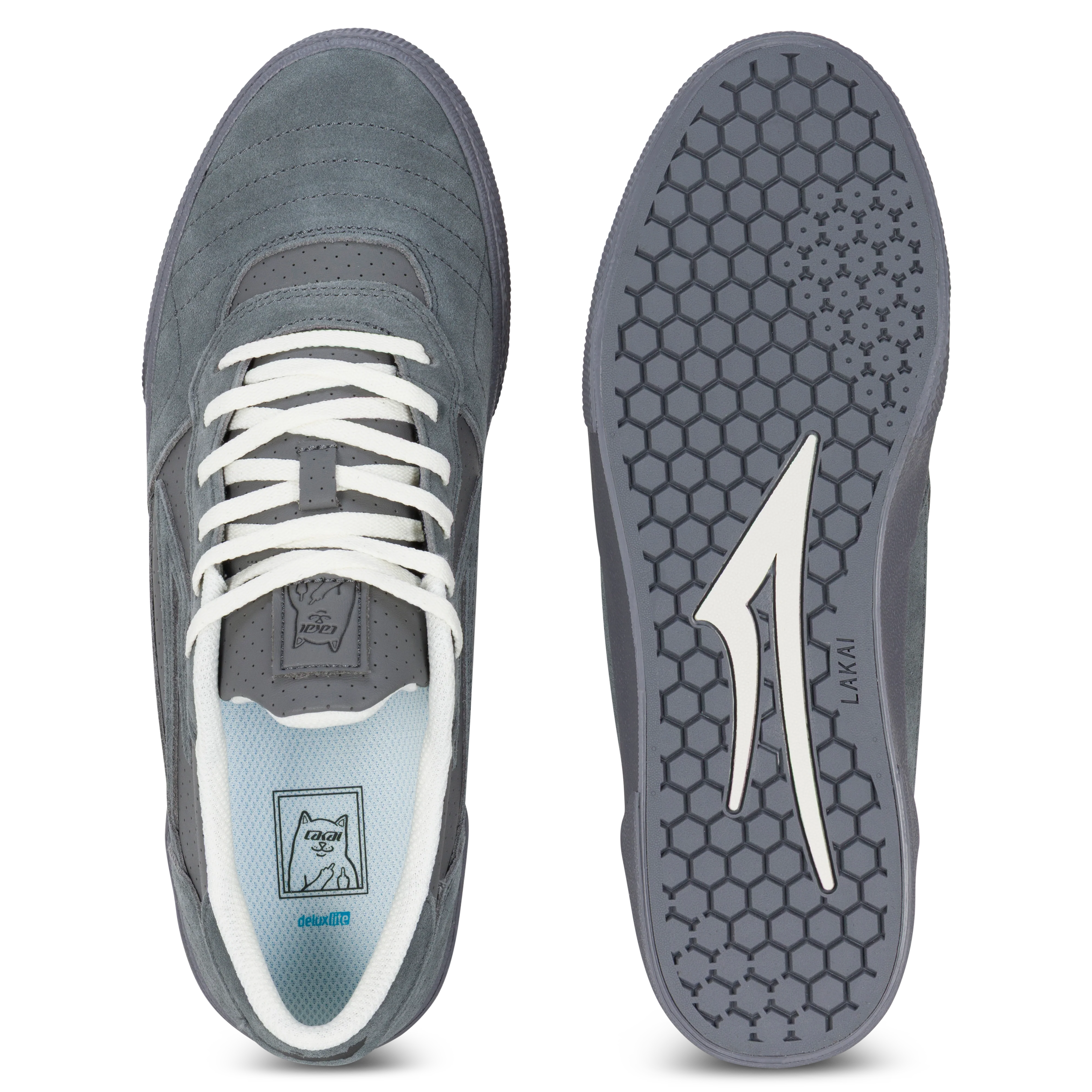 Lakai + Ripndip Cambridge (Grey Suede) - Image 3