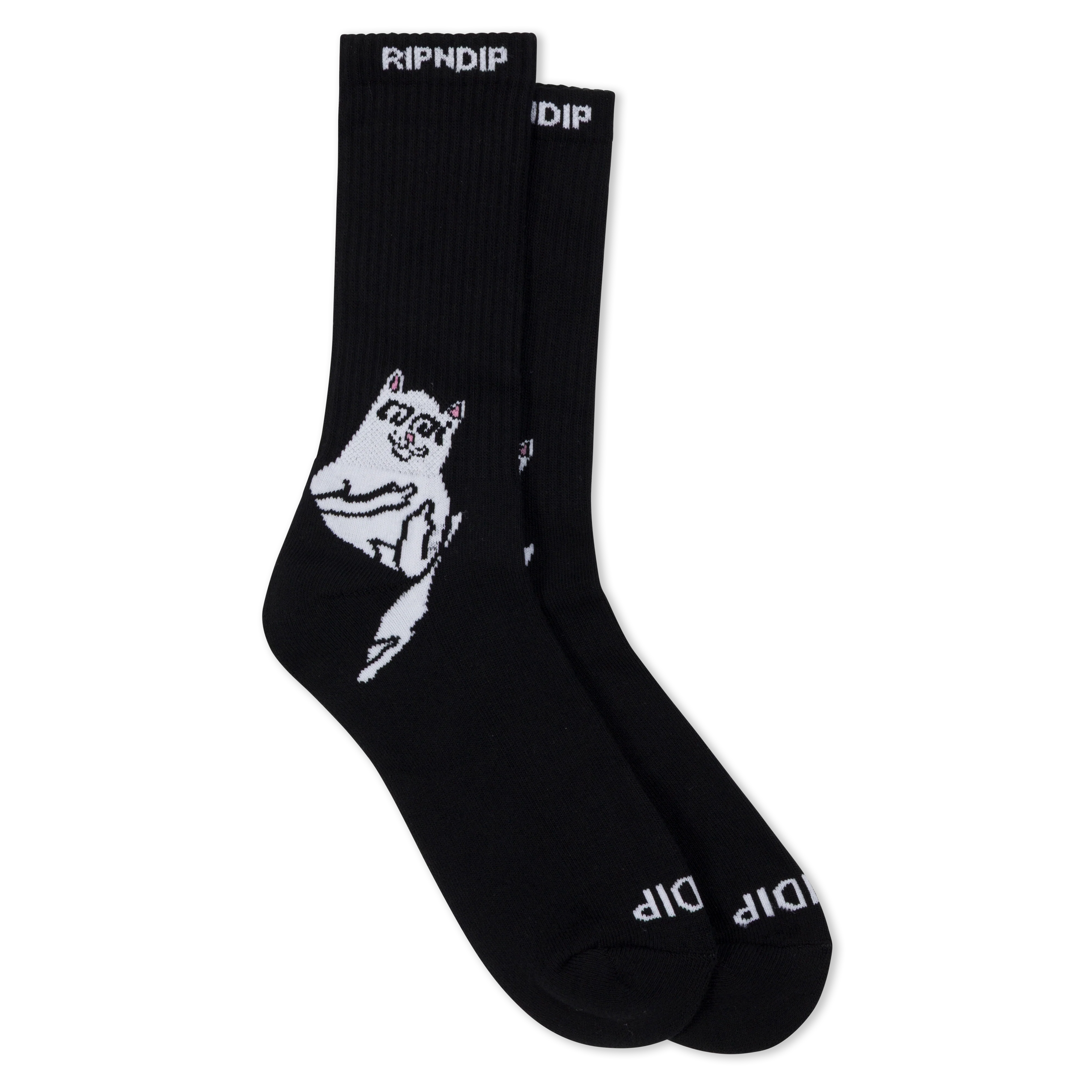 Lakai + Ripndip Lord Nermal Socks 2 Pack (Black/White) - Image 3