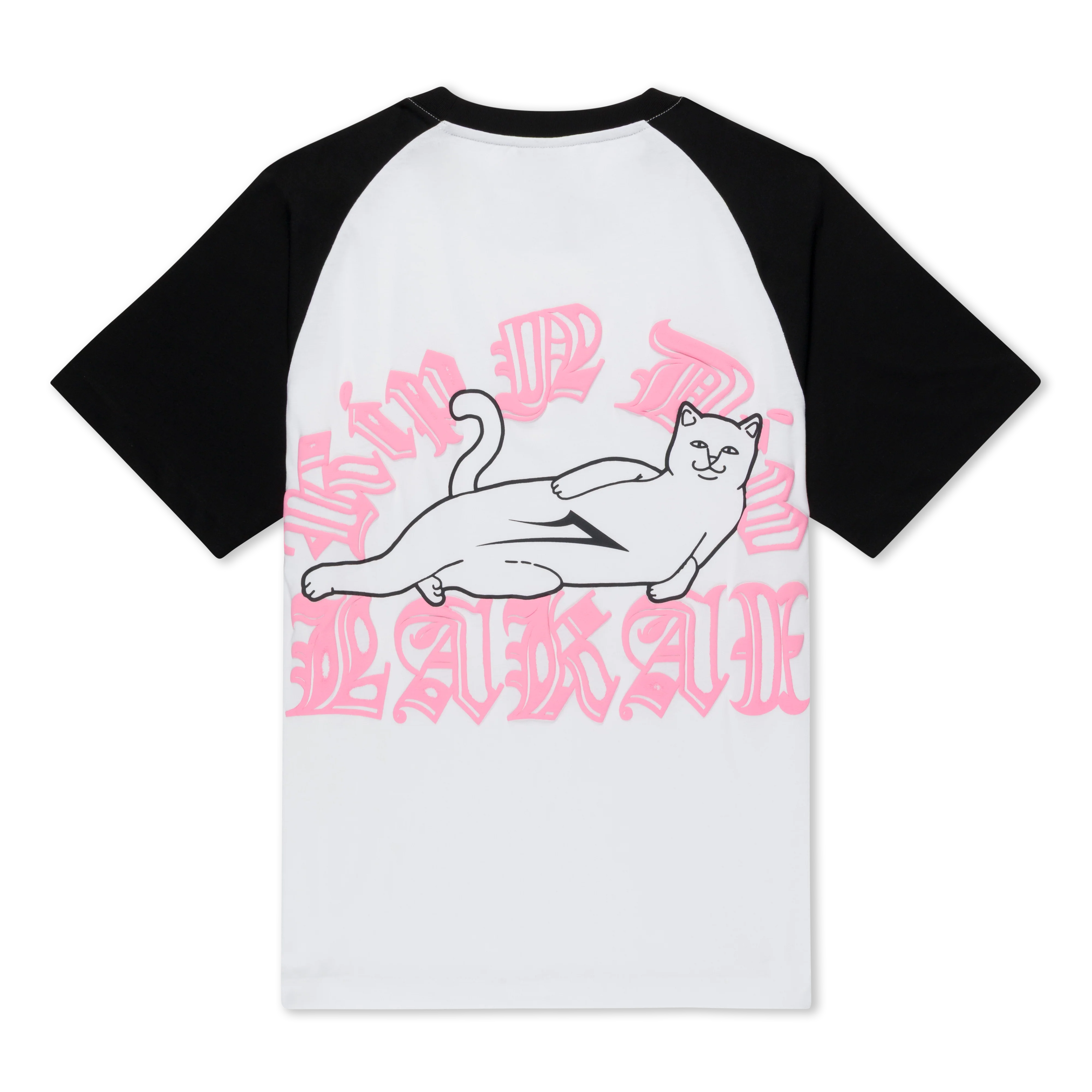 Lakai + Ripndip Raglan Pocket Tee (White/Black) - Image 3