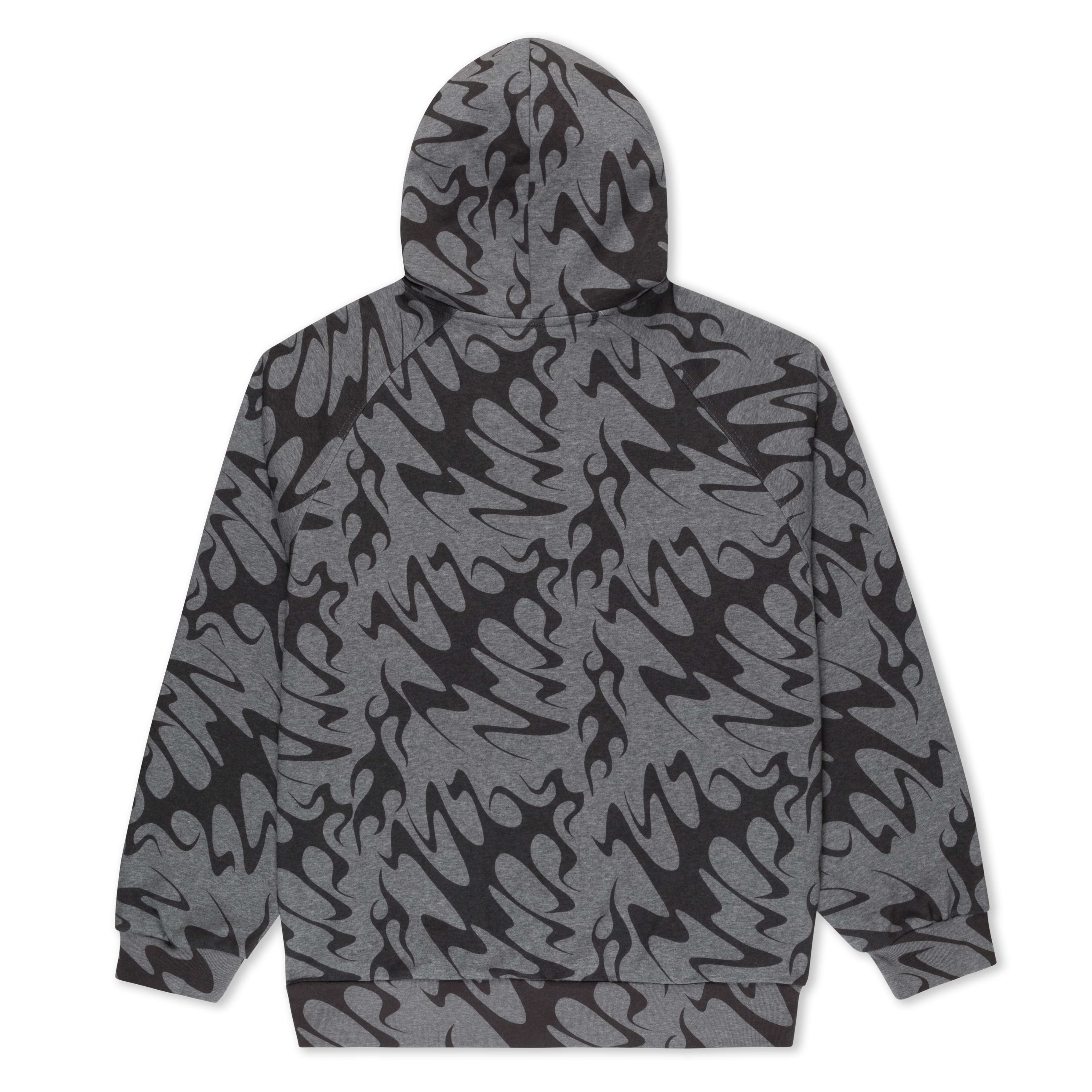 Lakai + Ripndip Flame Zip Up Hoodie (Gray) - Image 2