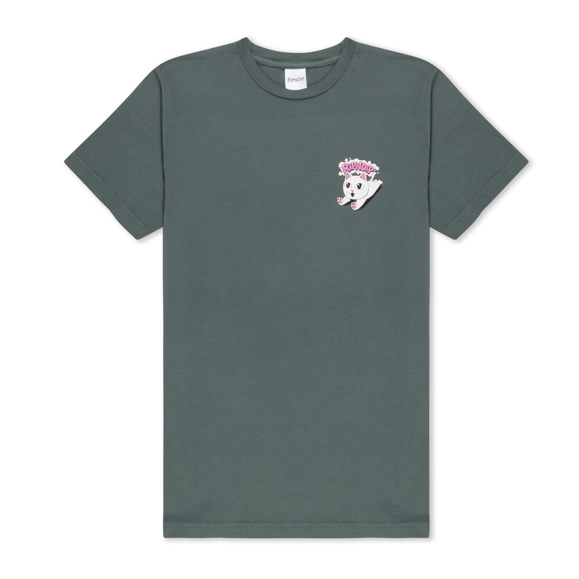 Leaping Kitty Tee (Charcoal)